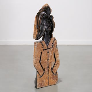 Amos Supuni, large granite sculpture, 1998