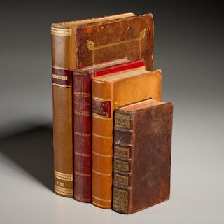 (4) Leatherbound volumes, 18th century