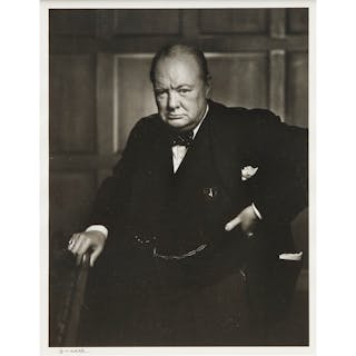 Yousuf Karsh, Winston Churchill, 1941, signed
