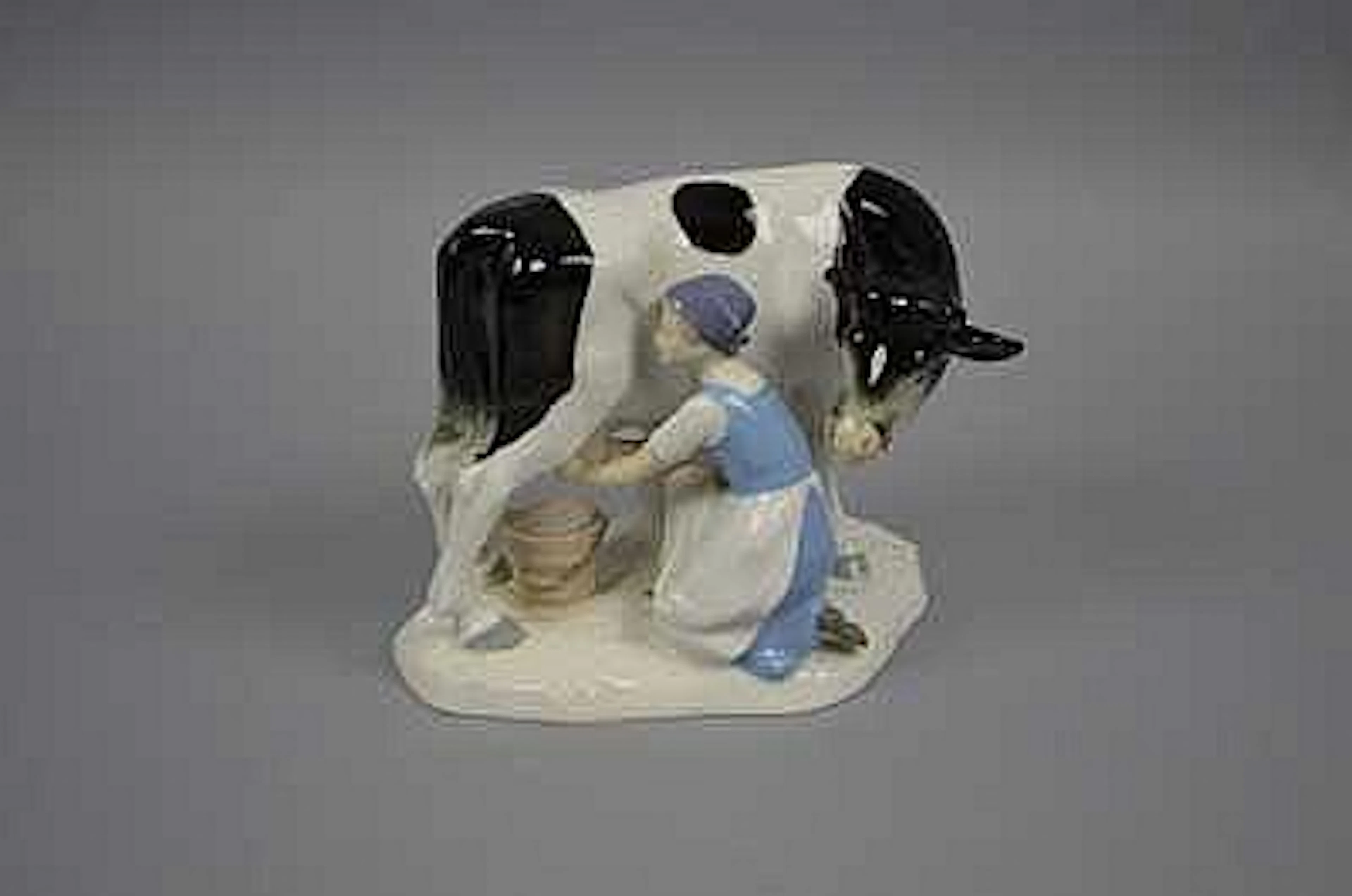 Maidservant at milking