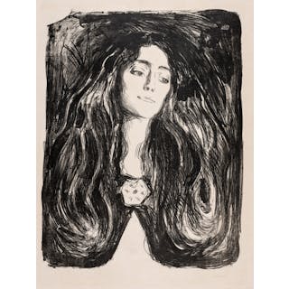 The Brooch. Eva Mudocci (1903) - Munch, Edvard(1863-1944)