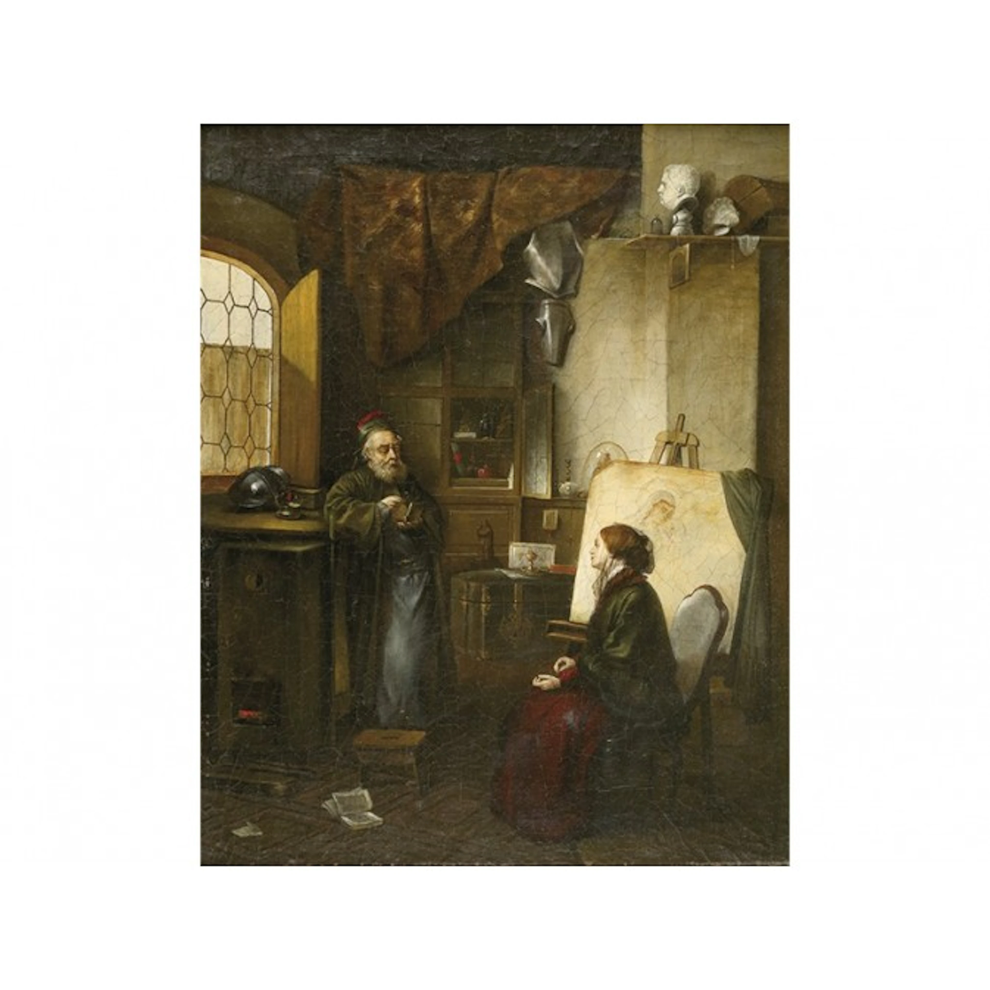 CIRCULO DE GERARD DOU Escuela holandesa siglo XVII - El prestamista