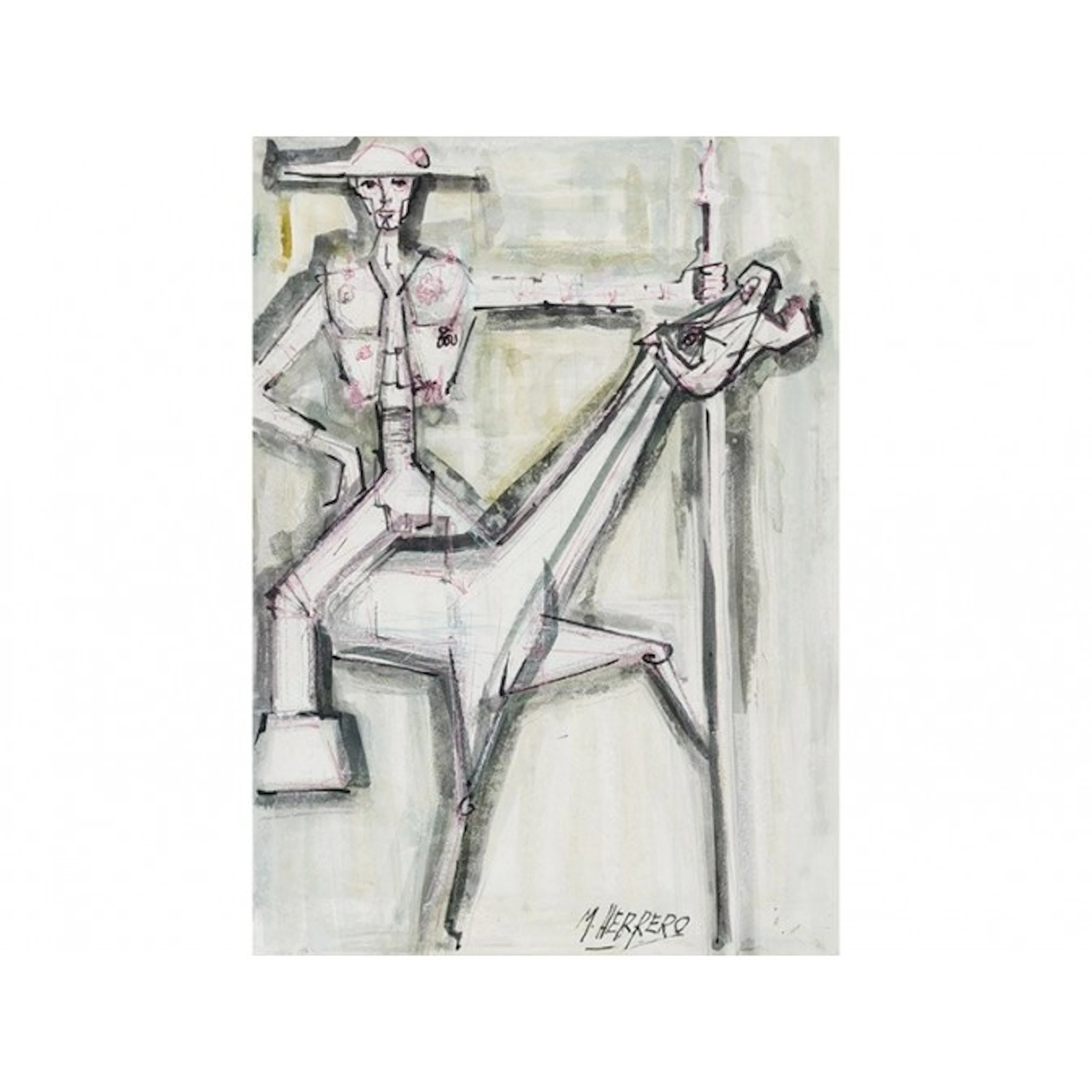 MIGUEL HERRERO MUNIESA (Madrid,1922) - Quijote