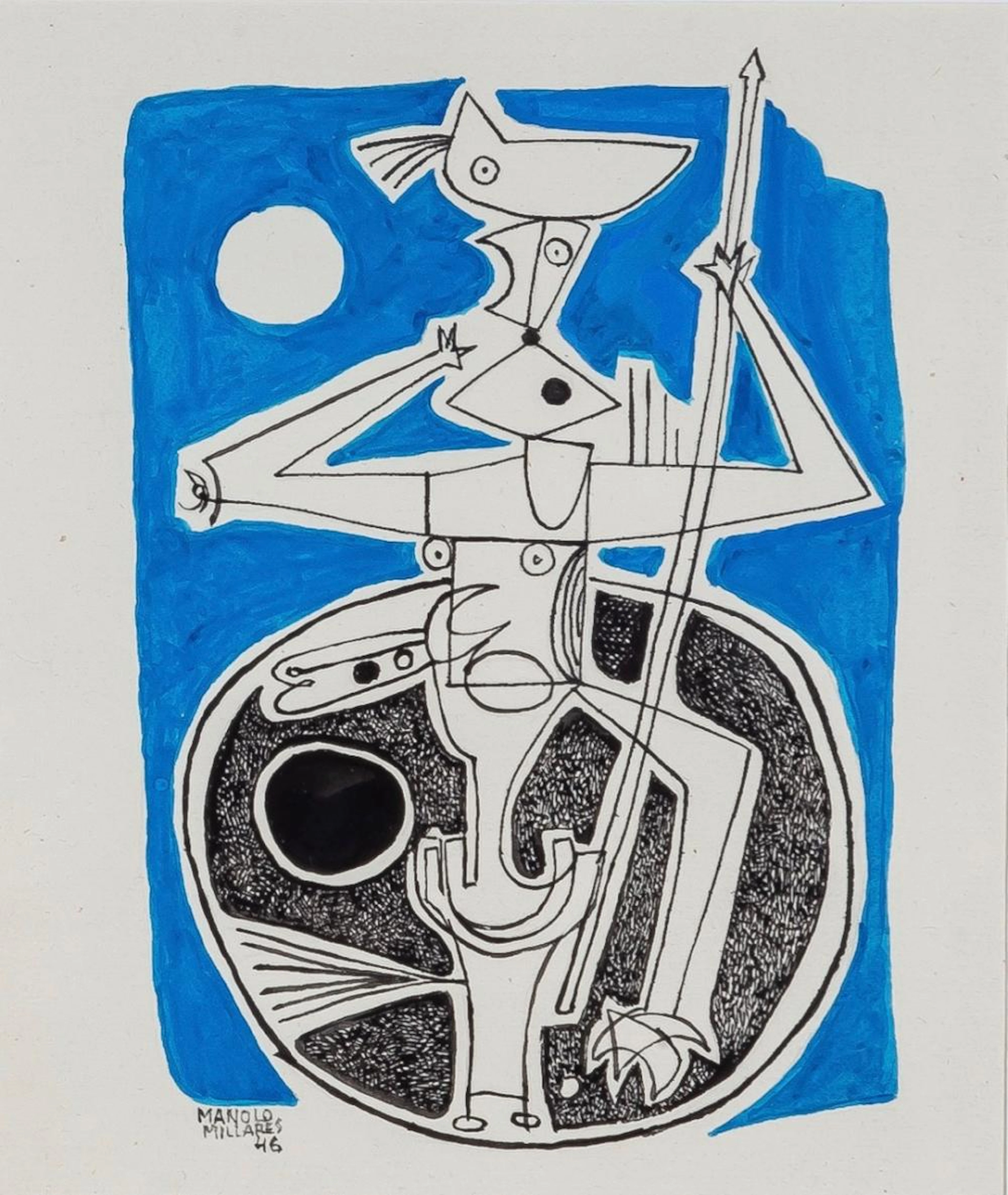 Manolo Millares (Las Palmas de Gran Canarias, 1926 - Madrid, 1972) "Shape"
