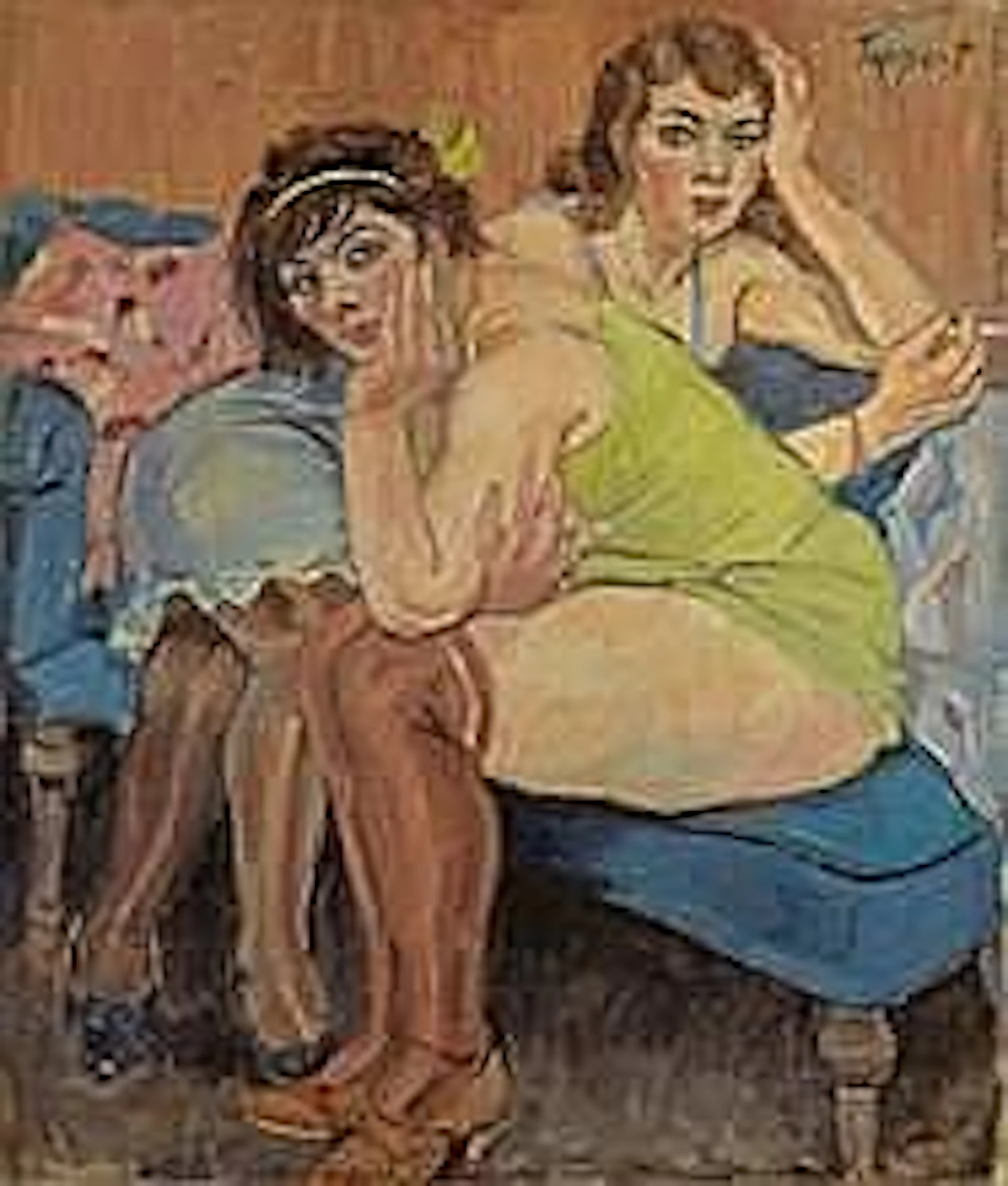 Georg Tappert 1880 - Berlin - 1957 "ZWEI MÄDCHEN