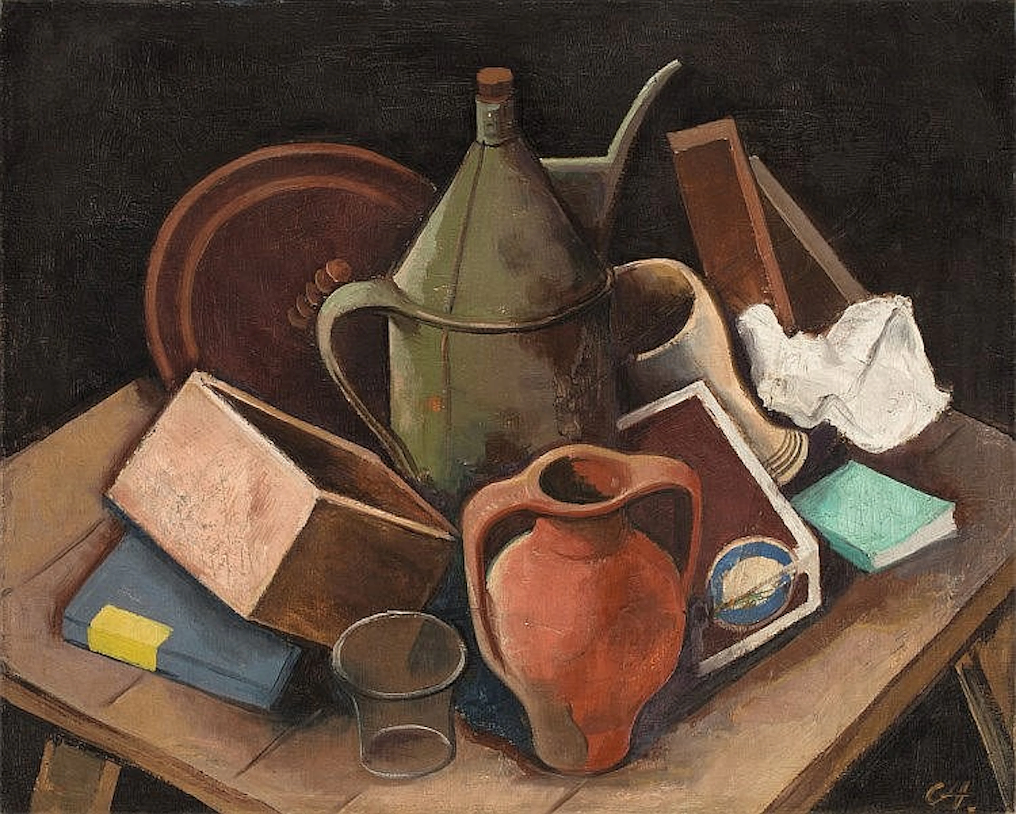 Karl Hofer - Stilleben mit Krug und Schachtel