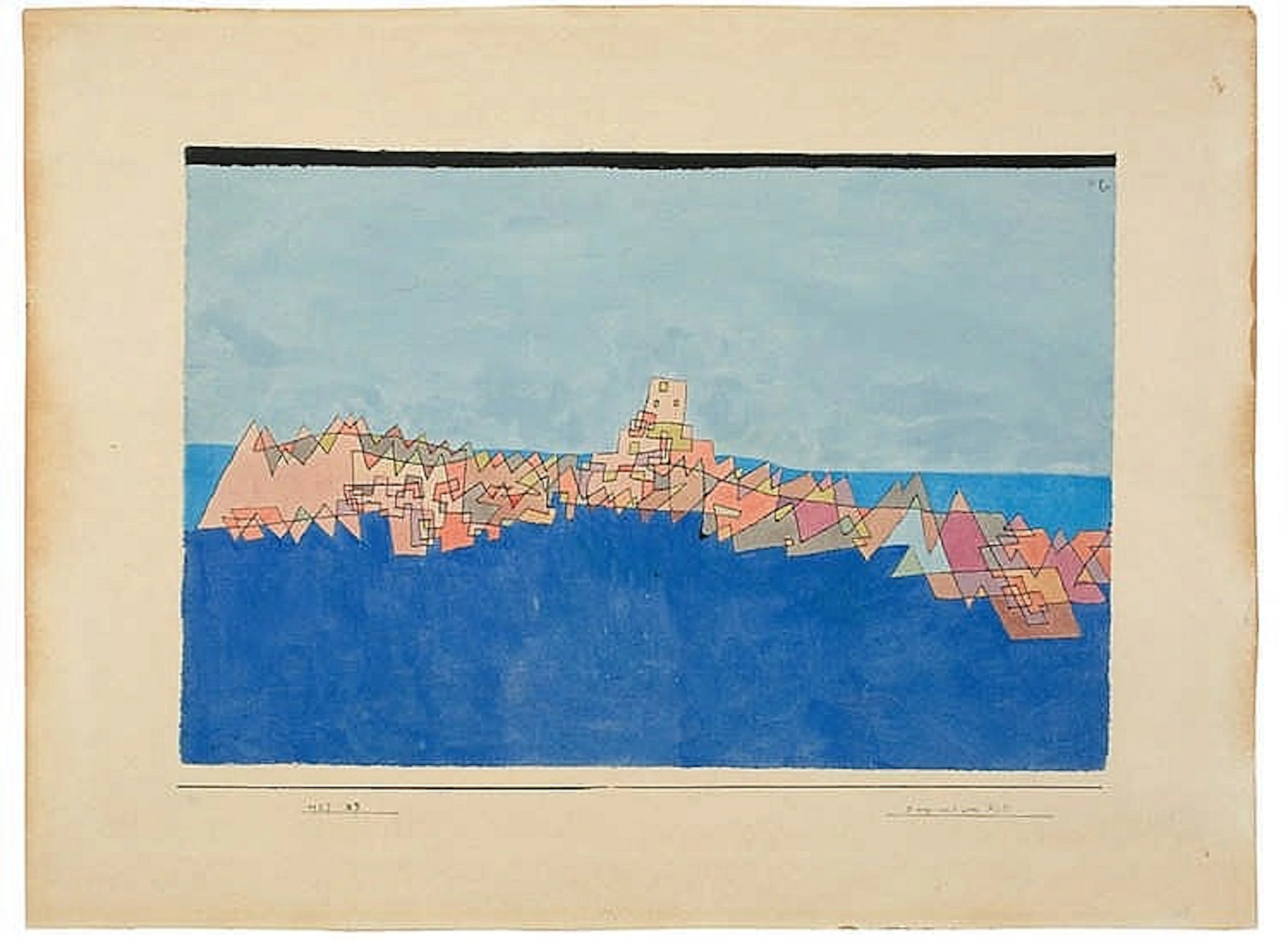 Paul Klee - "Burg auf dem Riff?