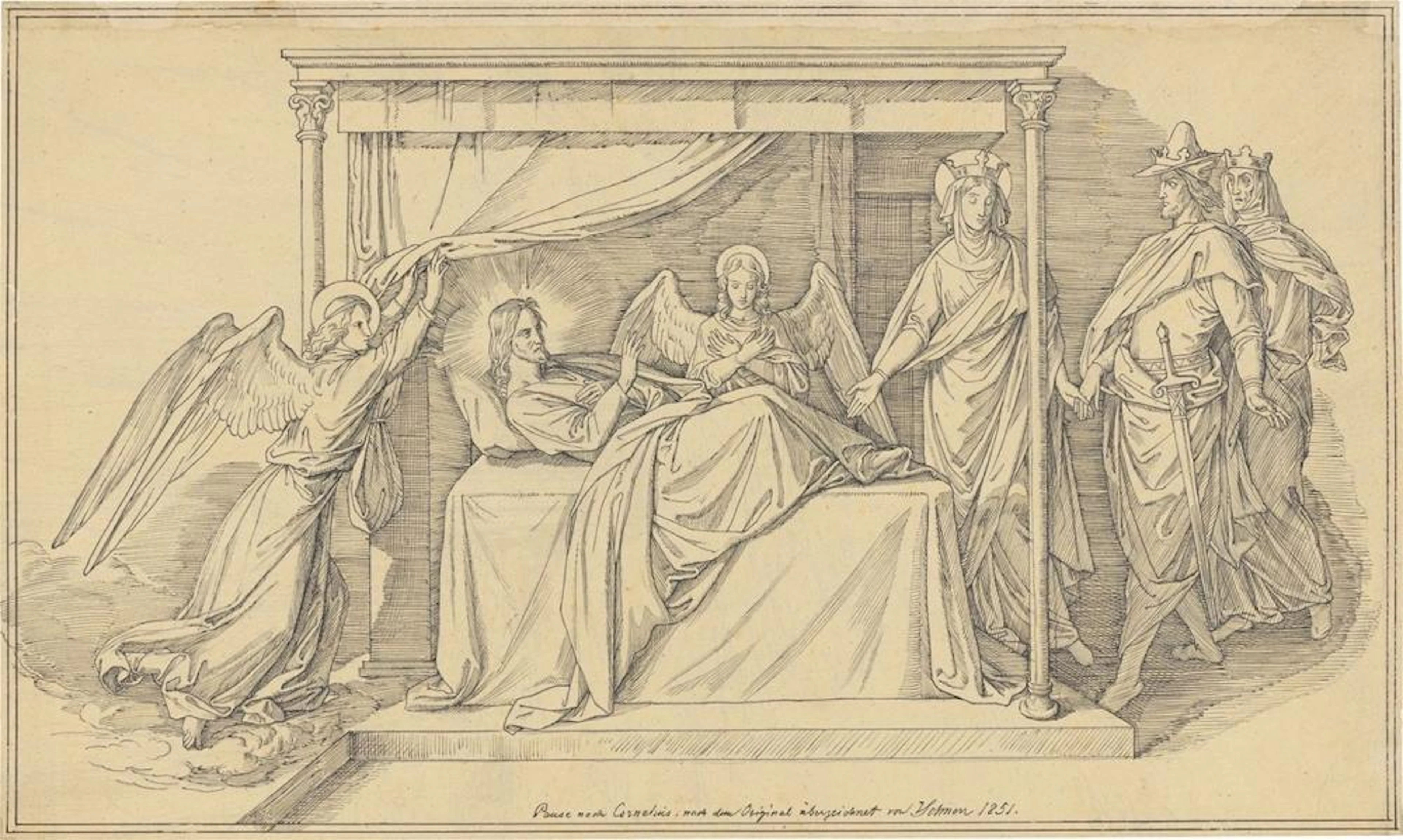 Julius Schnorr von Carolsfeld - Saint Elisabeth shows her...