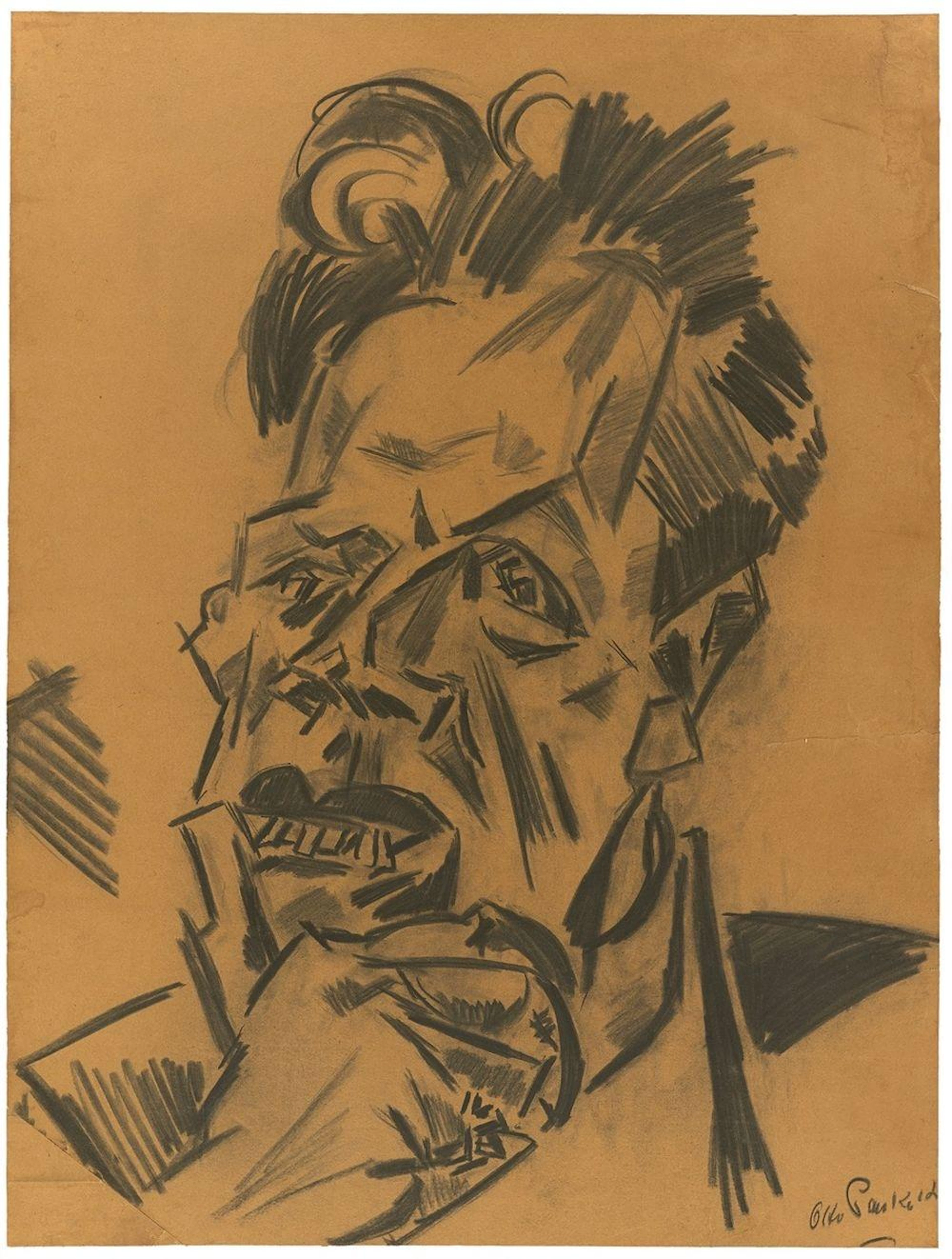 Otto Pankok - Head of a ma