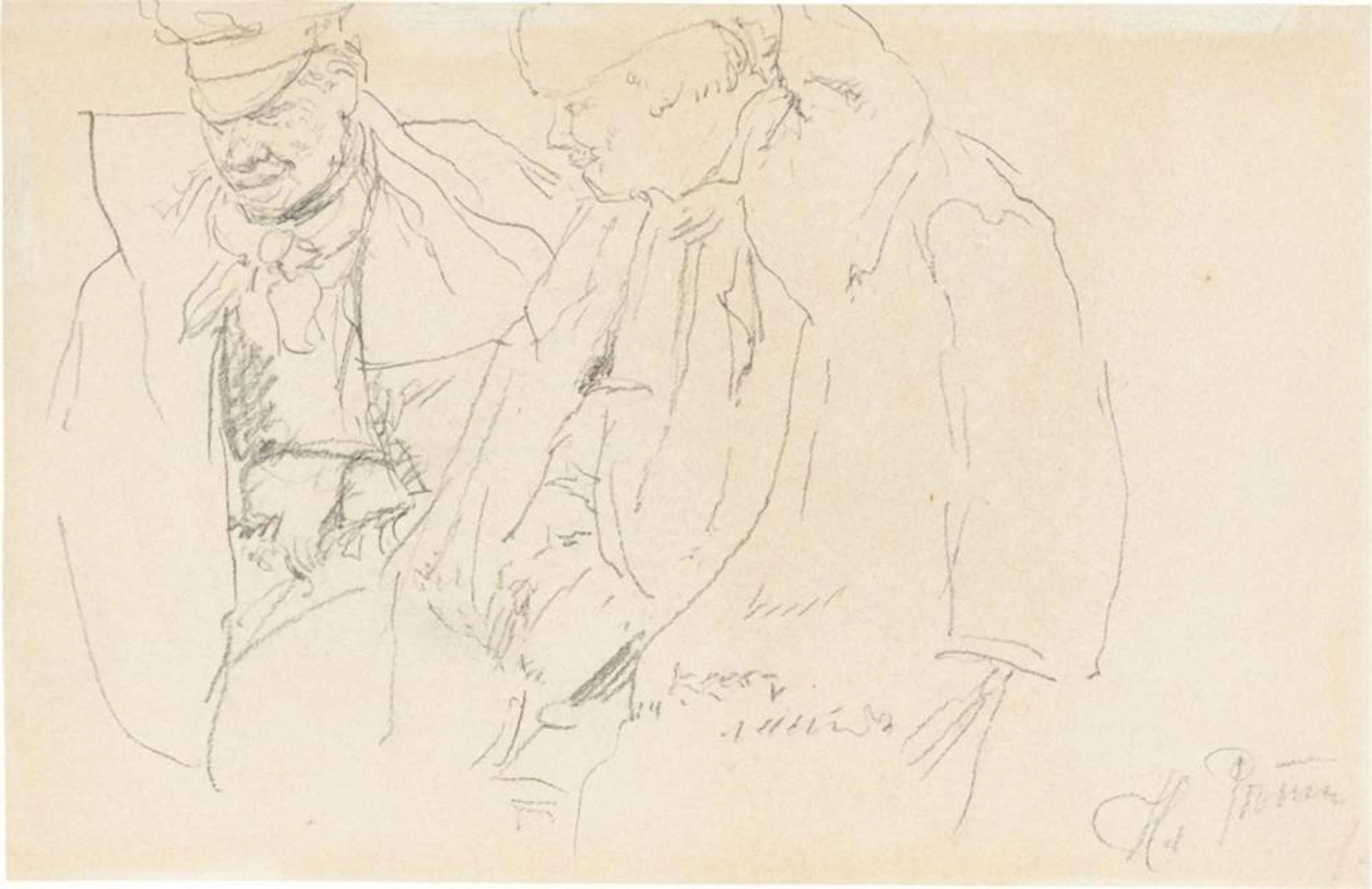 Ilja Jefimowitsch Repin - Two Russian officers. 1893