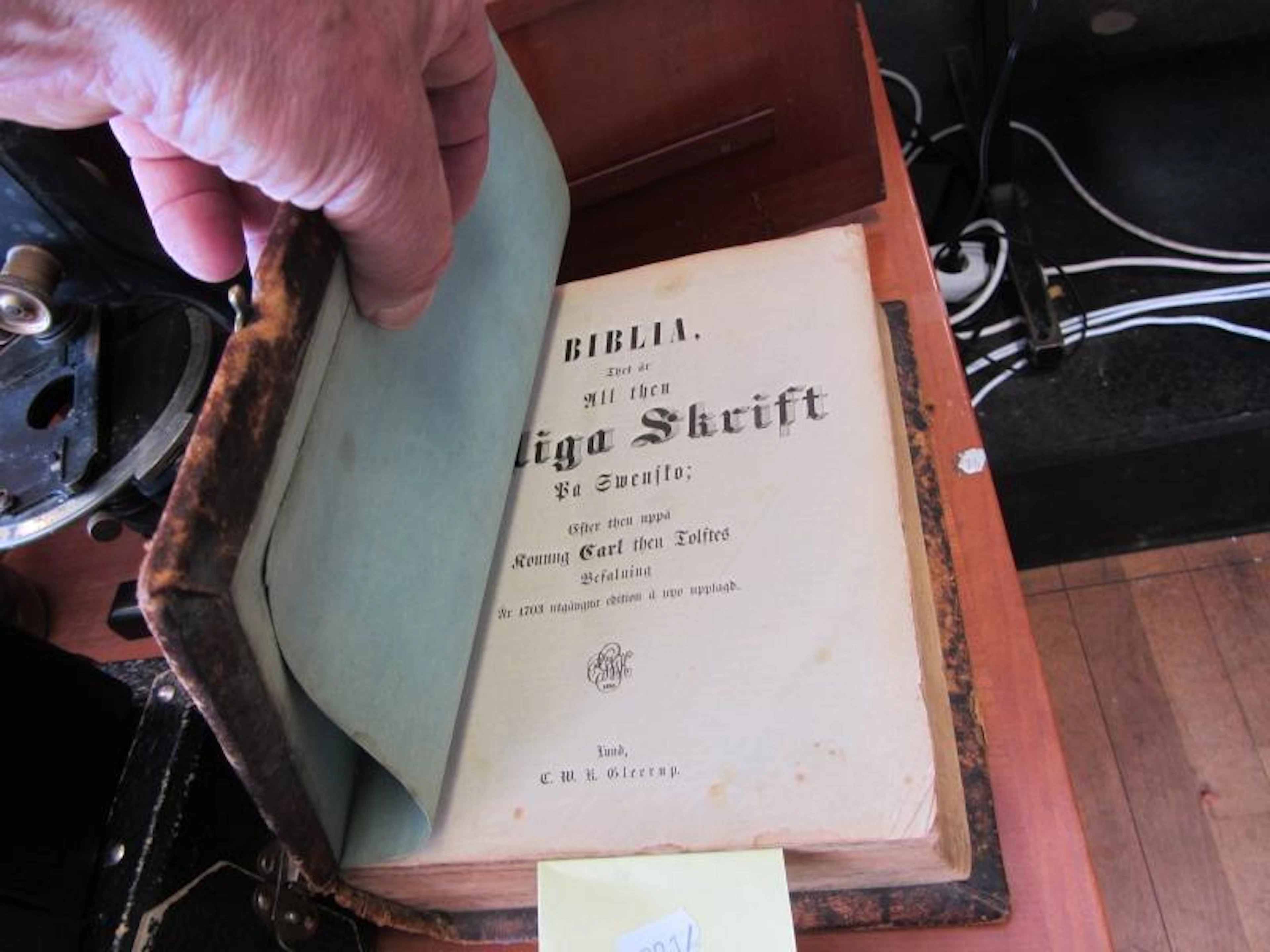Antik bibel, tryckt 1880