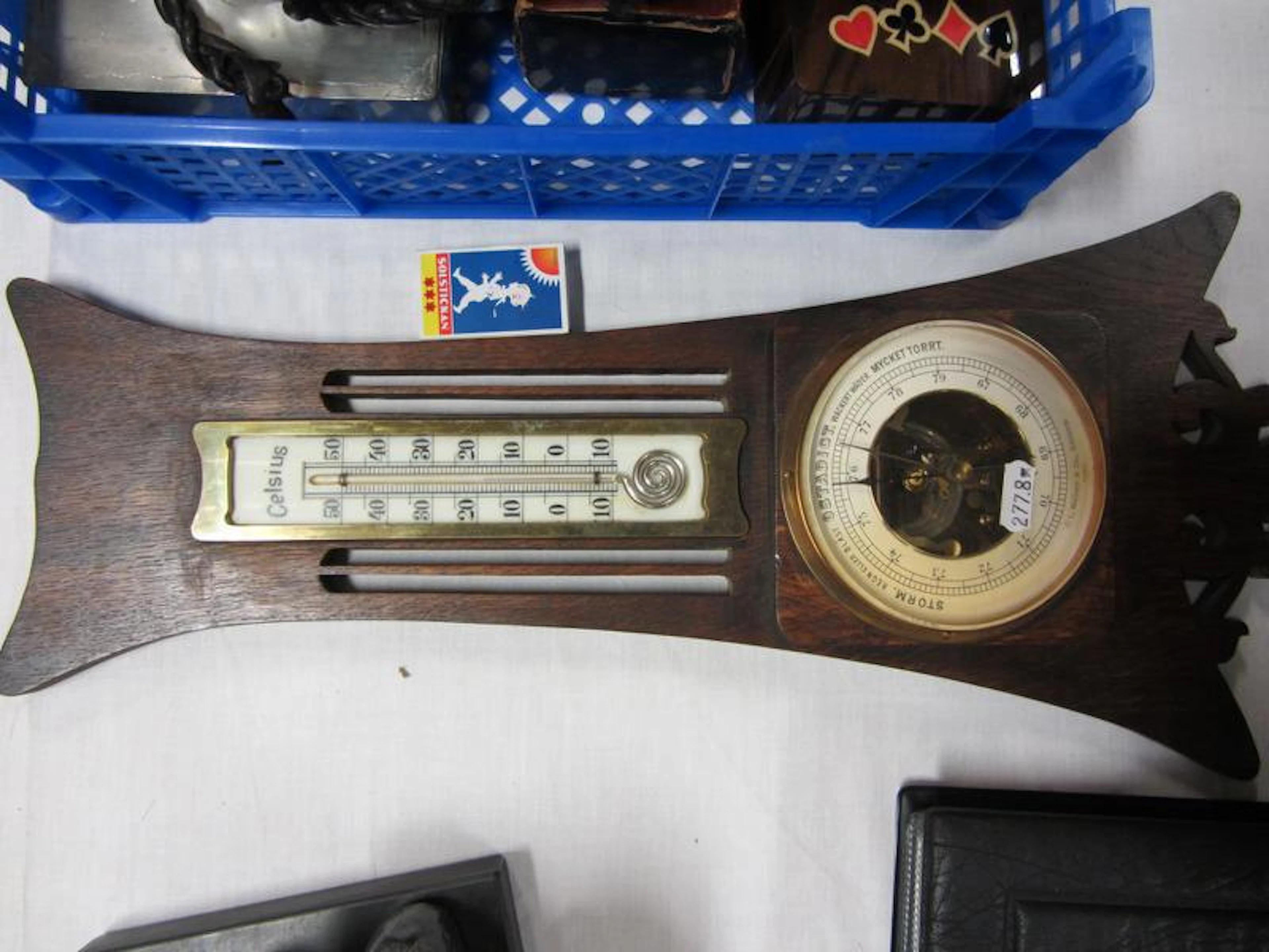 Äldre/antik barometer/termometer