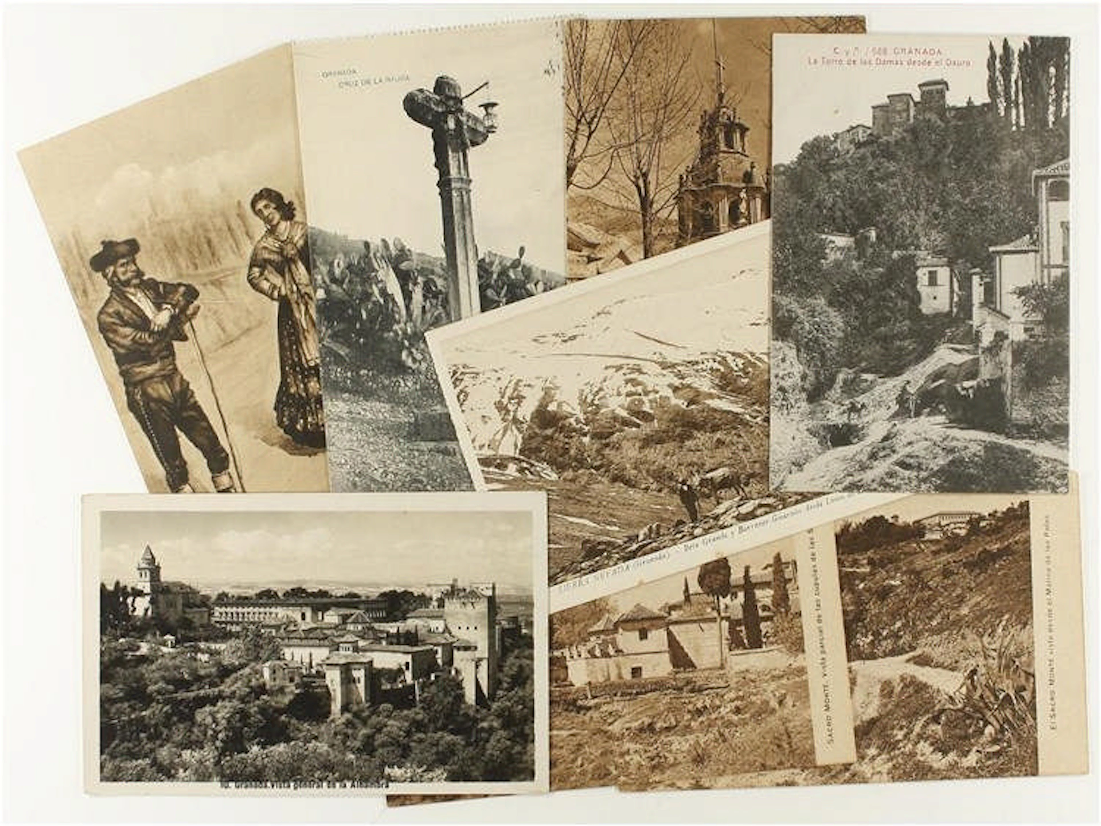 s. XIX ca. POSTALES: (COLECCIONISMO-POSTALES). POSTALES GRANADA. 16