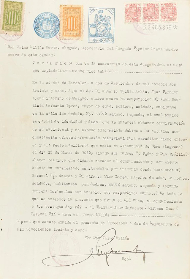 1938. FOLLETO: (GUERRA CIVIL). LOTE DE CONJUNTO: DOCUMENTACI