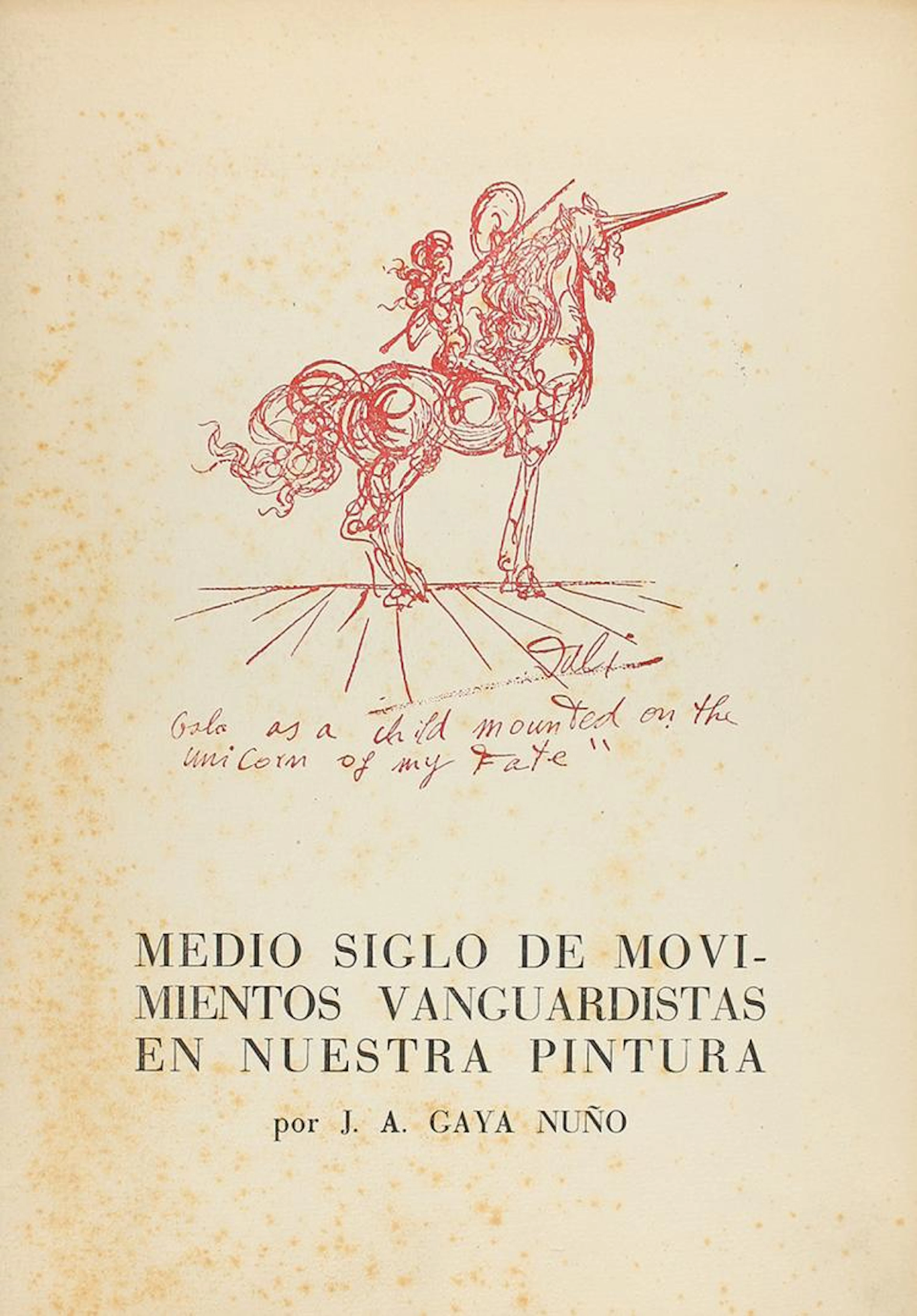 1950. REVISTA: (ARTE-DAU AL SET). GAYA NUÑO, J.A.: MEDIO SIG