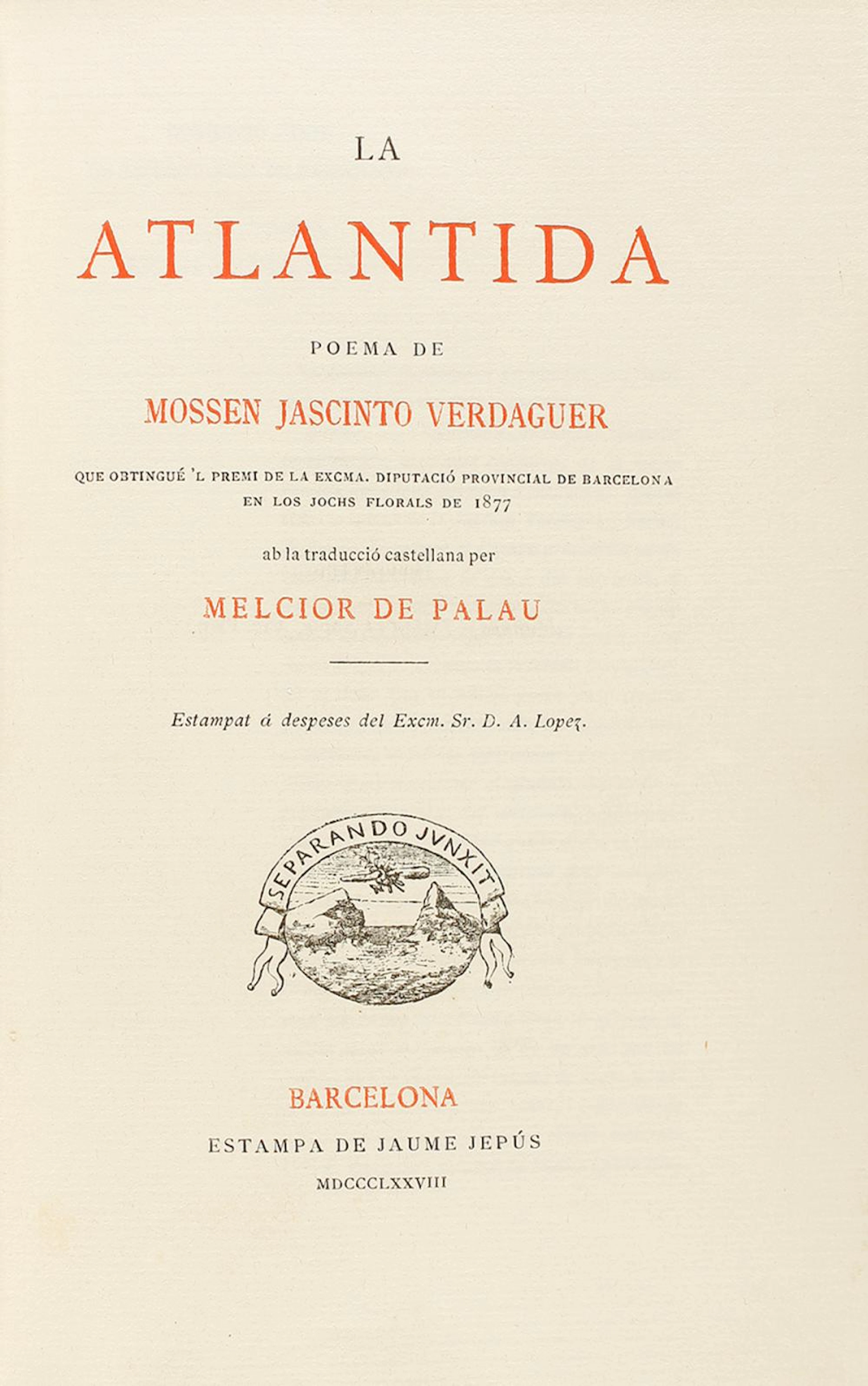 1878. LIBRO: (BIBLIOFILIA)