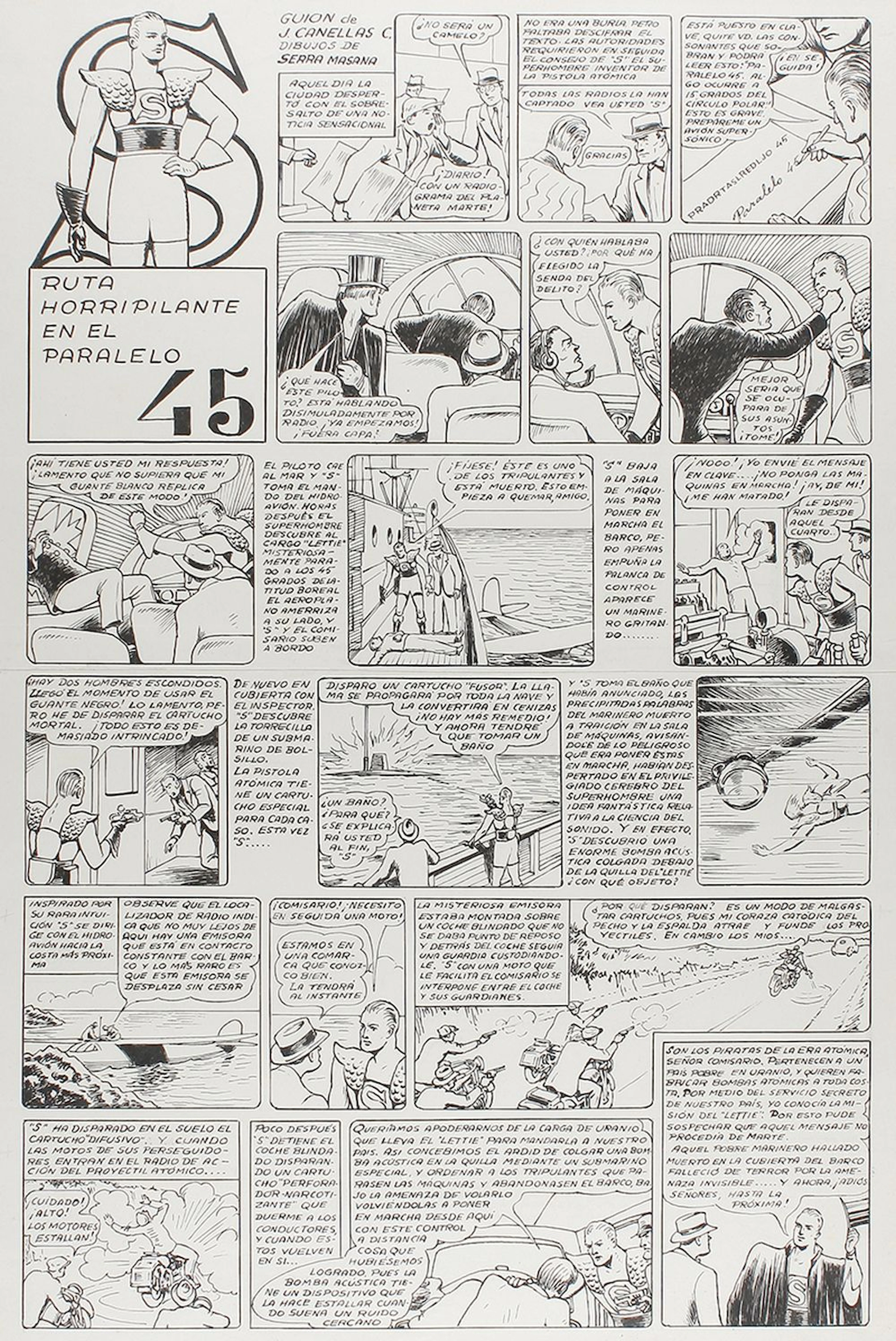 1946. ORIGINAL ARTÍSTICO:(CÓMIC) .BUIGAS: