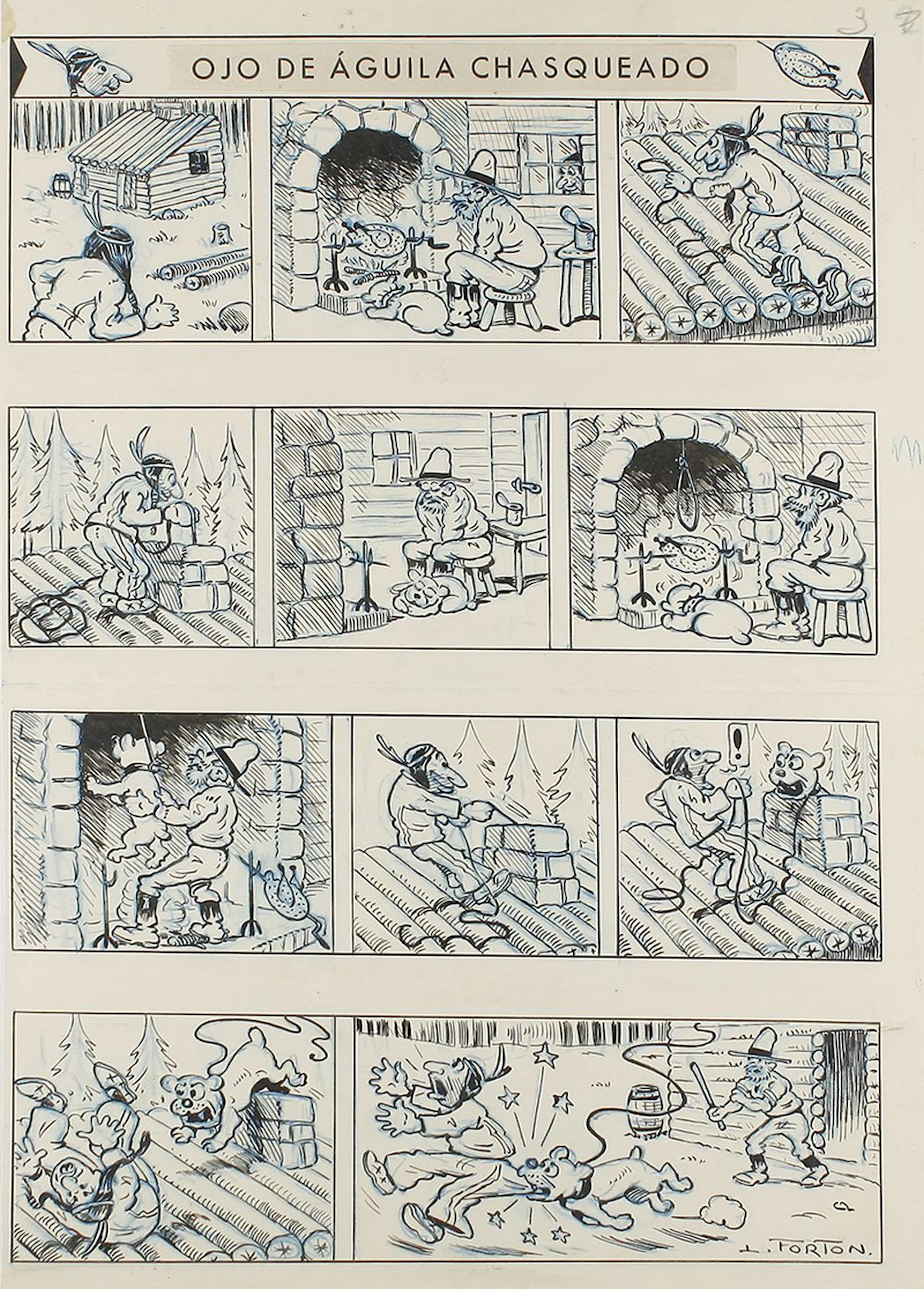 1944 ORIGINAL ARTÍSTICO:(CÓMIC) .FORTON: B