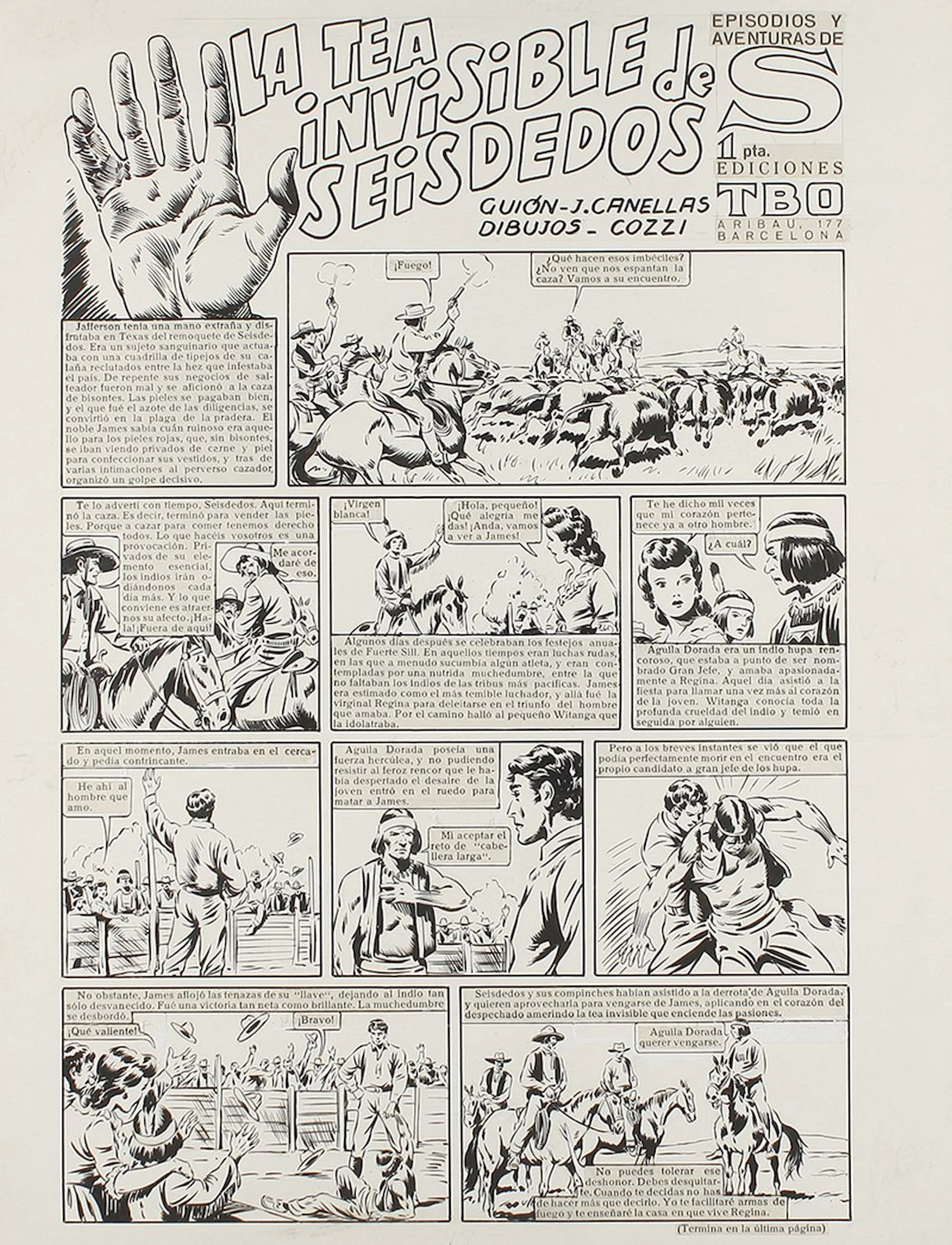 1946 ORIGINAL ARTÍSTICO:(CÓMIC) .BUIGAS: B