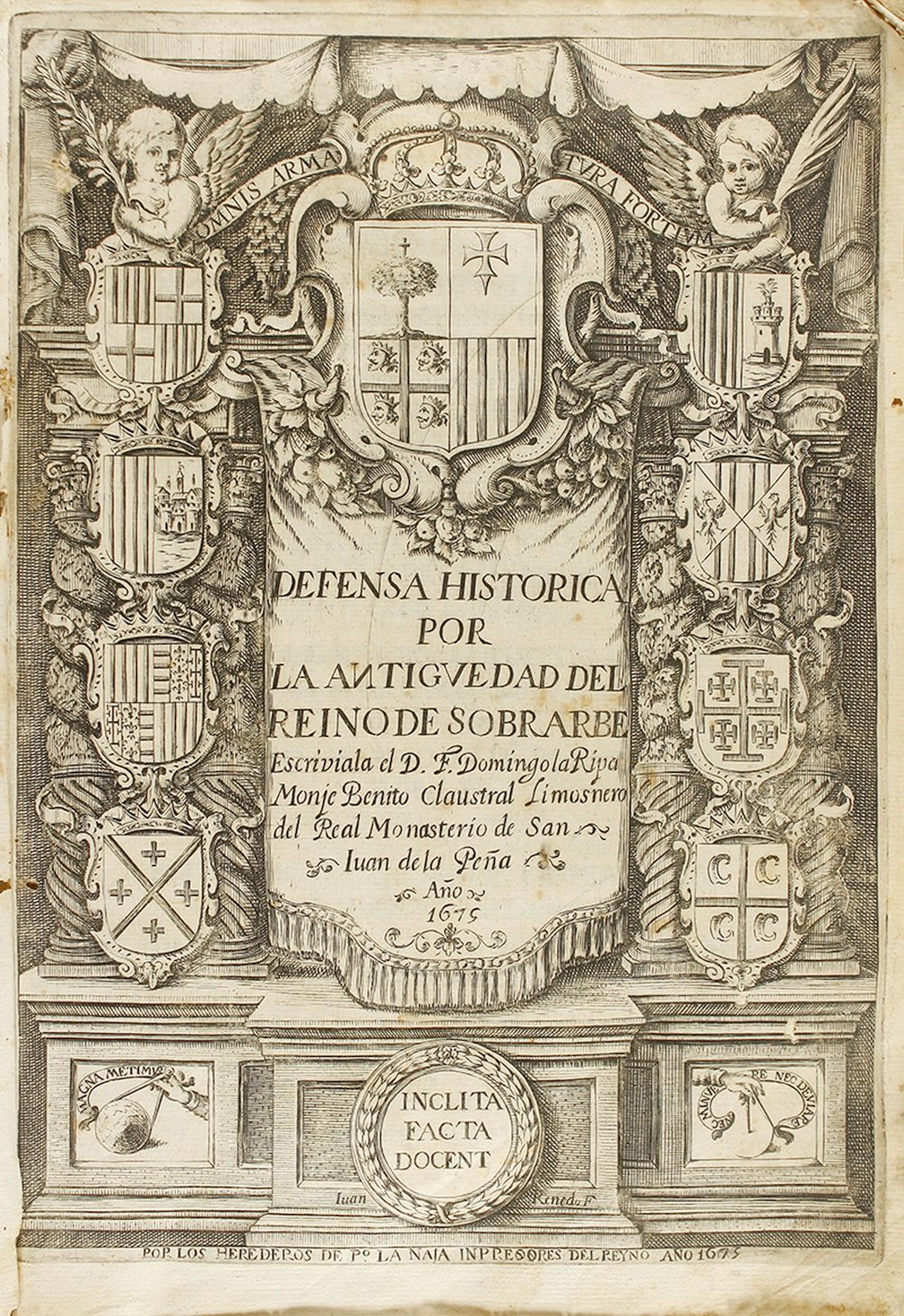 1675. LIBRO:(HISTORIA-ARAGÓN). LA RIPA, FRAY DOMING