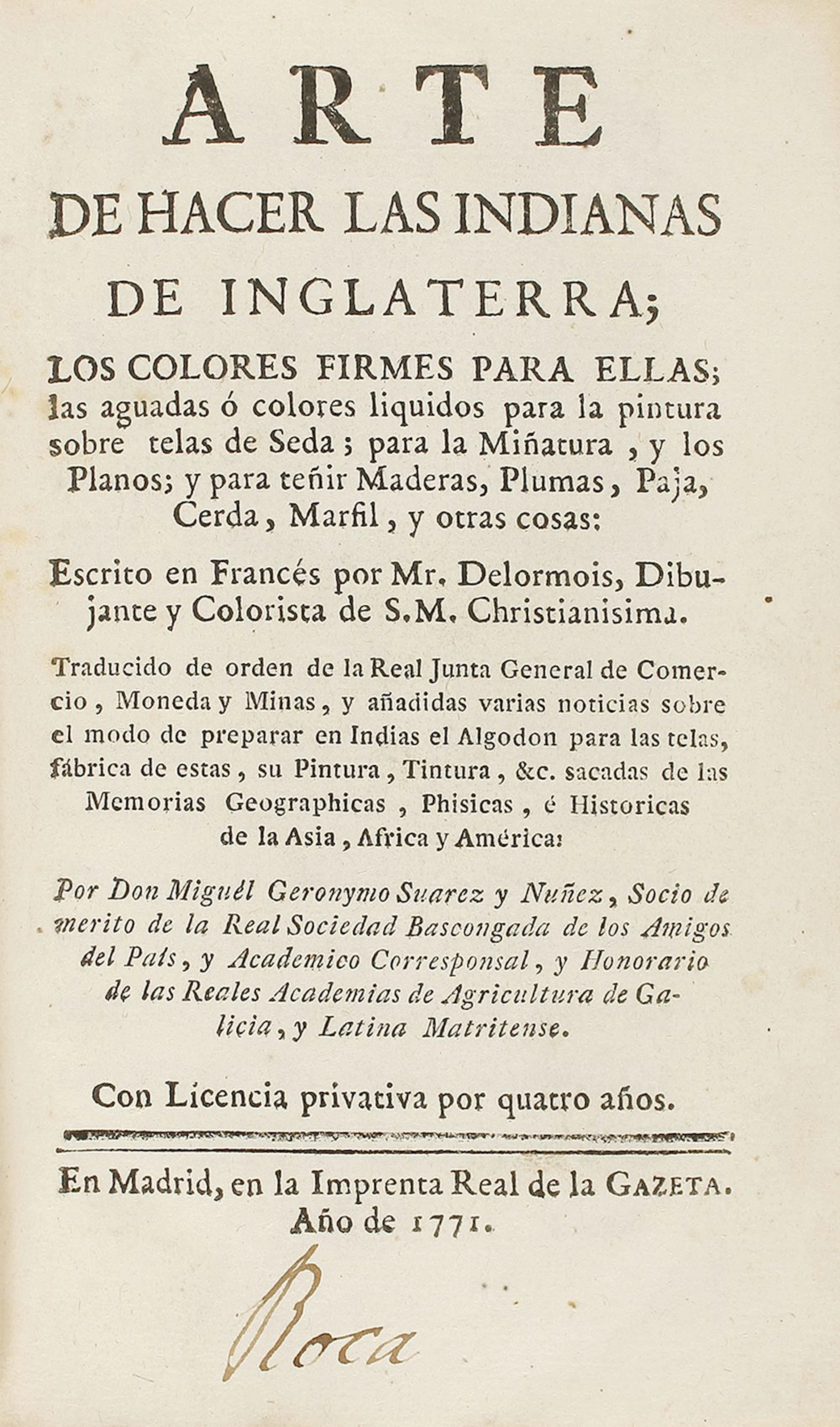 1771 LIBRO:(TEJIDOS-INDUSTRIA) .ARTE DE HACER LA