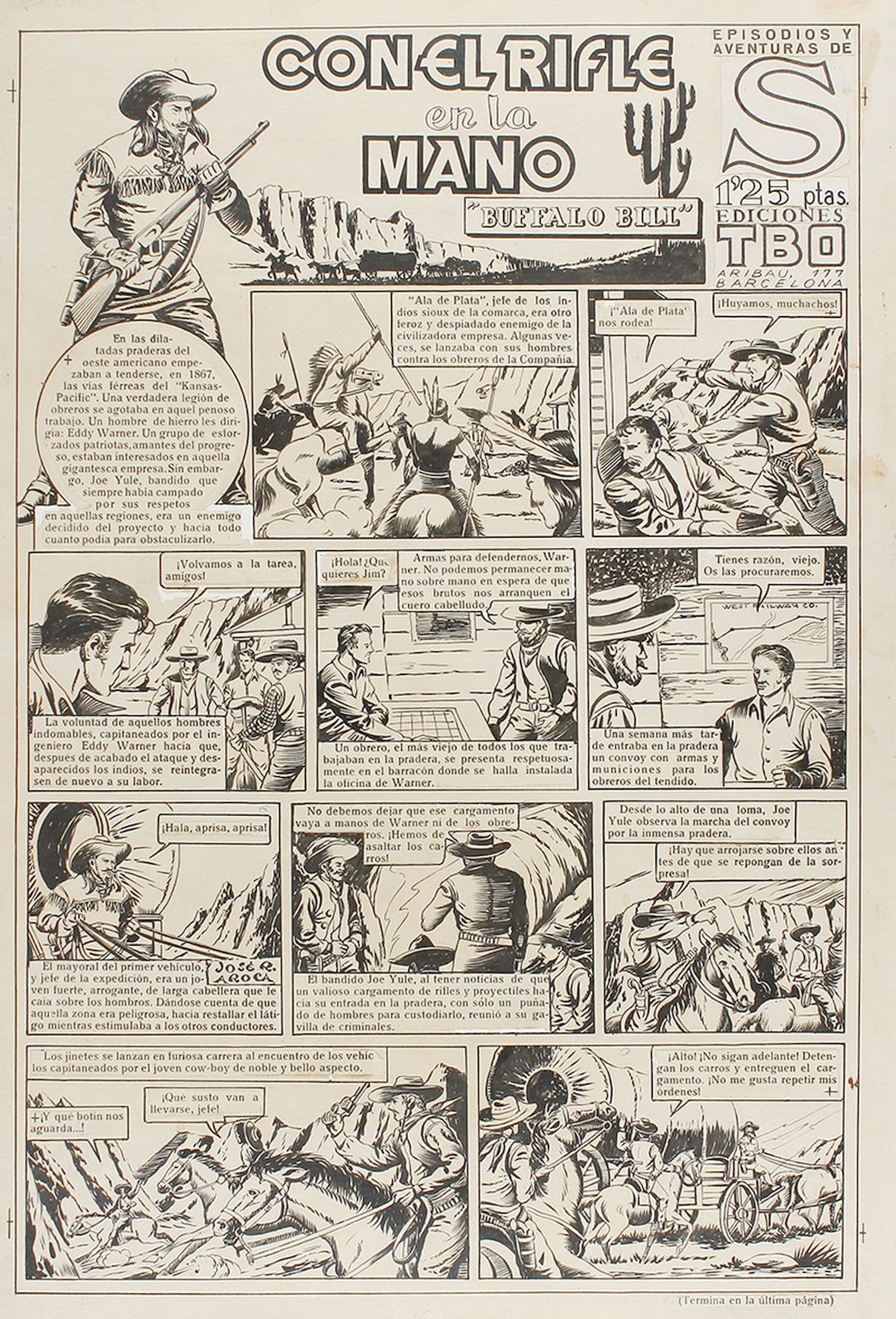 1946 ORIGINAL ARTÍSTICO:(CÓMIC) .BUIGAS: B