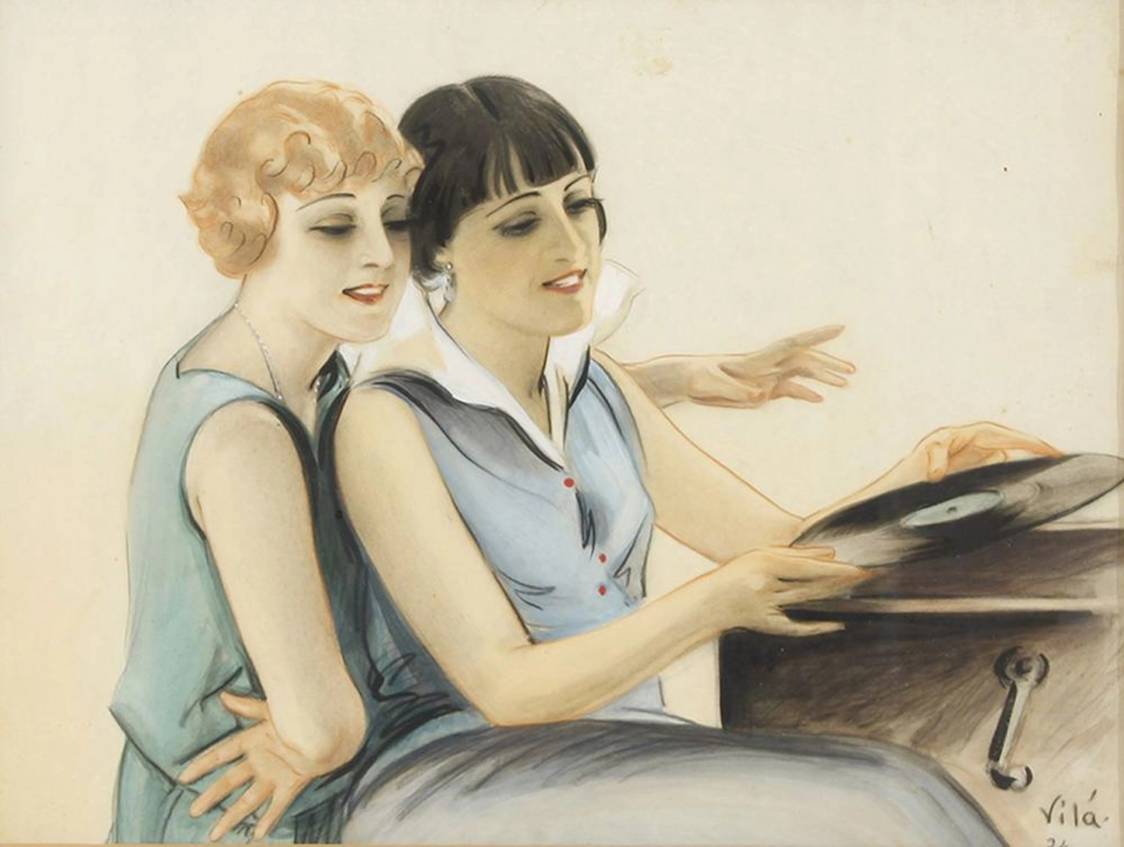 1920 ca. ORIGINAL ARTÍSTICO: (CARTEL). VILA: ORIGINAL Y CART