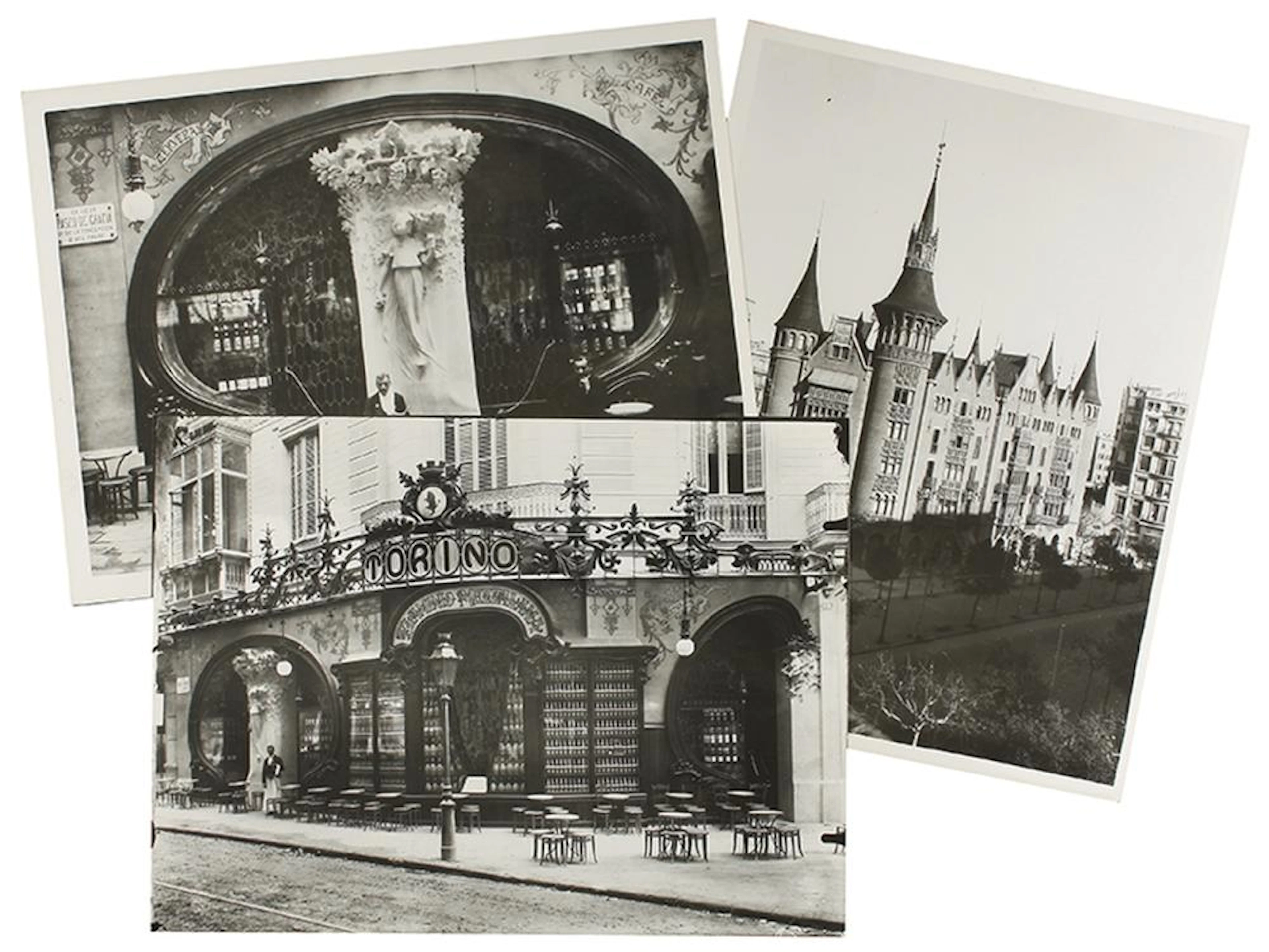 1940 ca. FOTOGRAFÍA: LOTE DE 9 FOTOGRAFÍAS DE FACHADAS DE EDIFICIOS DE PUIG