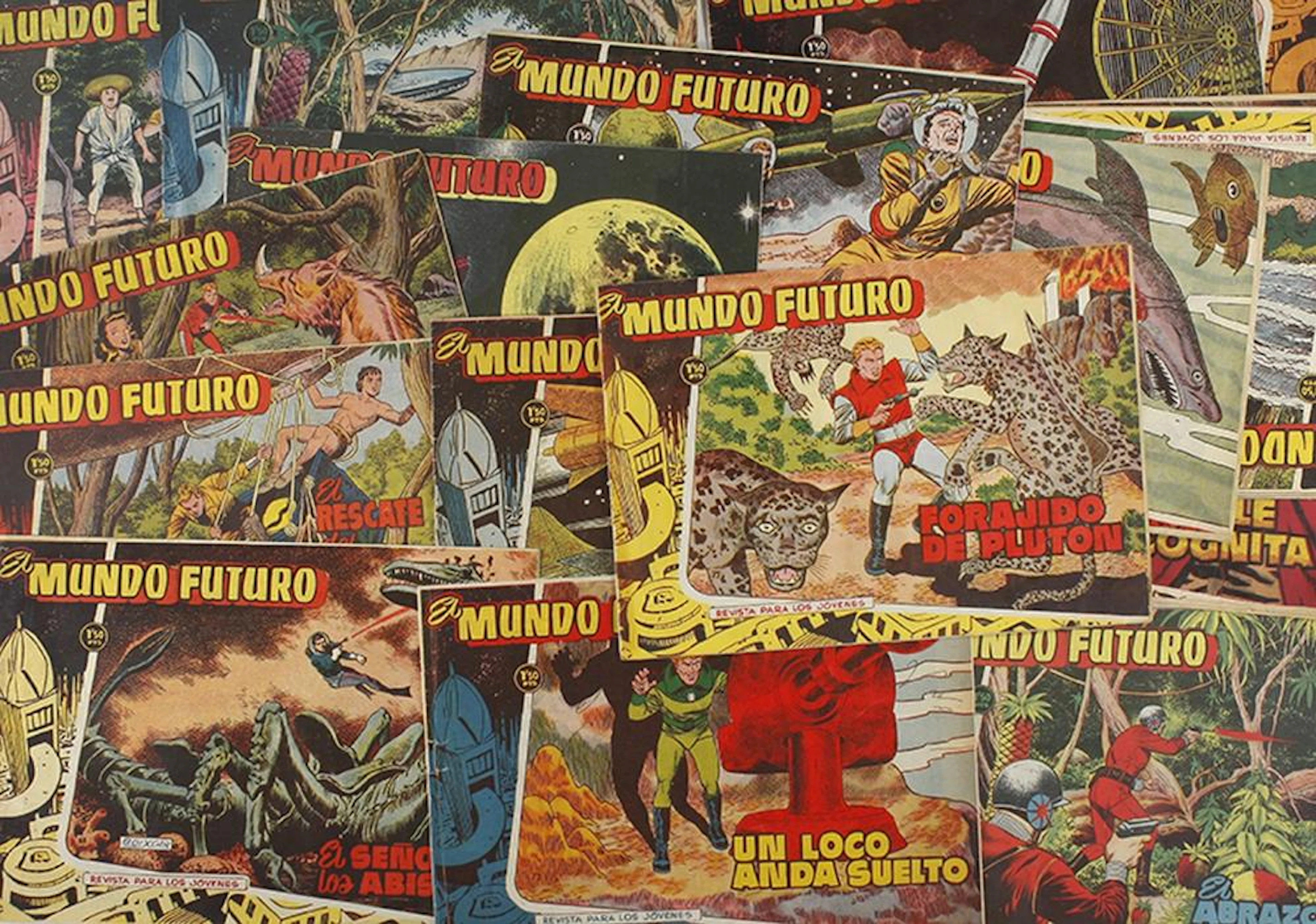 1948. COLECCIONISMO: EL MUNDO FUTURO. Toray, 1955. Lote de 87 cuadernos de