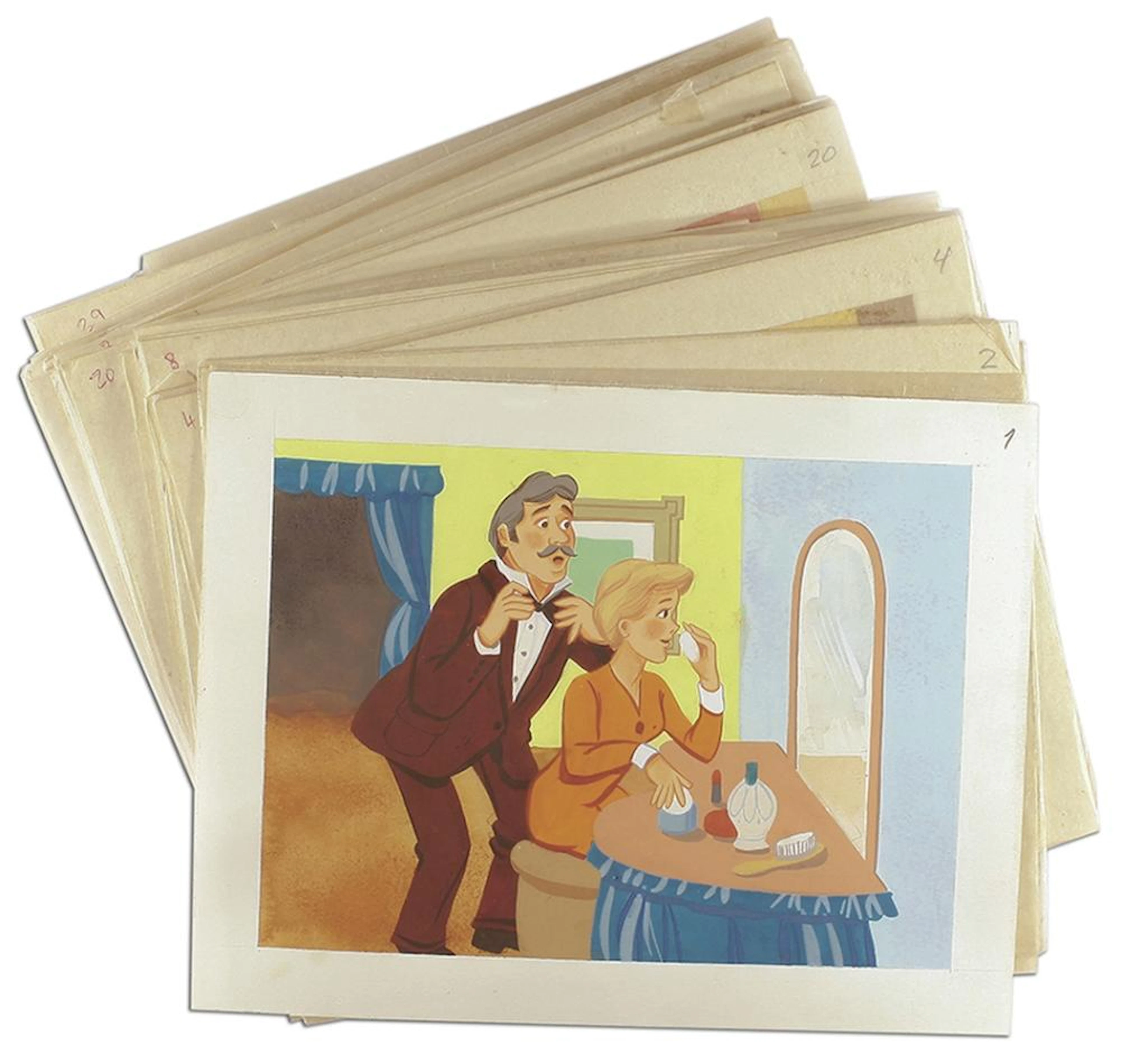 1980-2000 ca. ORIGINAL ARTÍSTICO: (CONJUNTO). LOTE?
