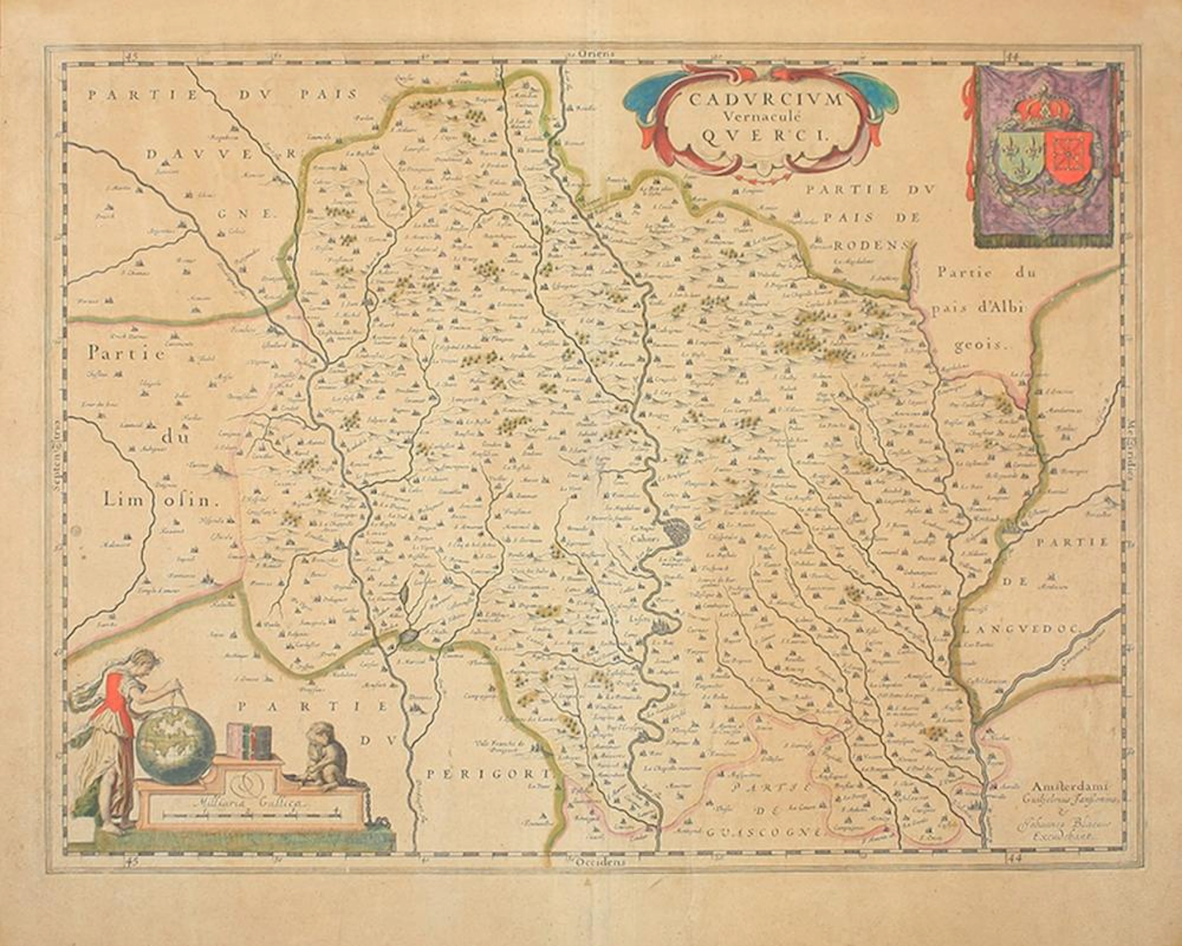 1630 ca. MAPA: (FRANCIA). BLAEUW (sic), JOHANNES y?