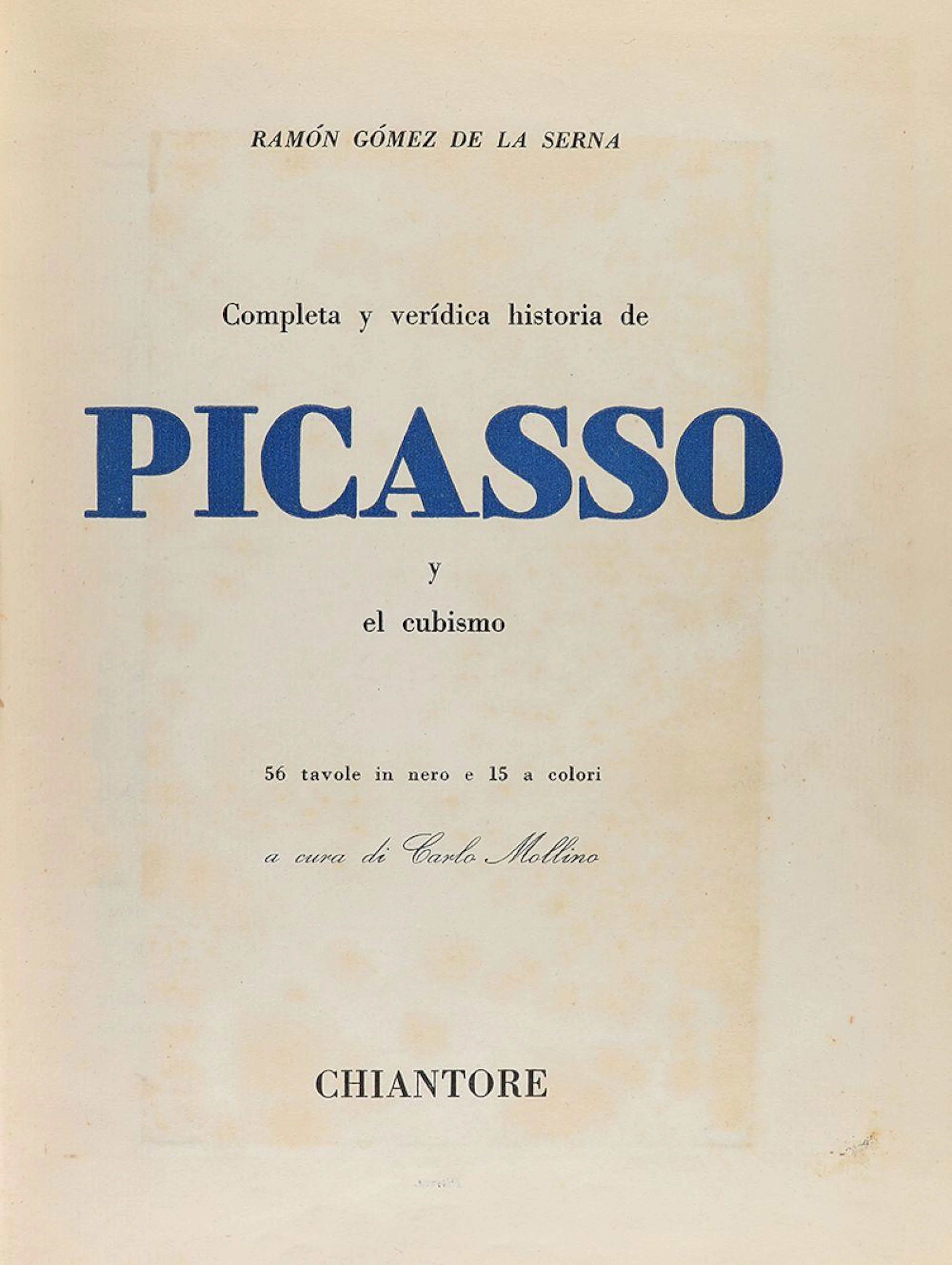 [1945]. LIBRO: (ARTE-PICASSO). GÓMEZ DE LA SERNA, ?