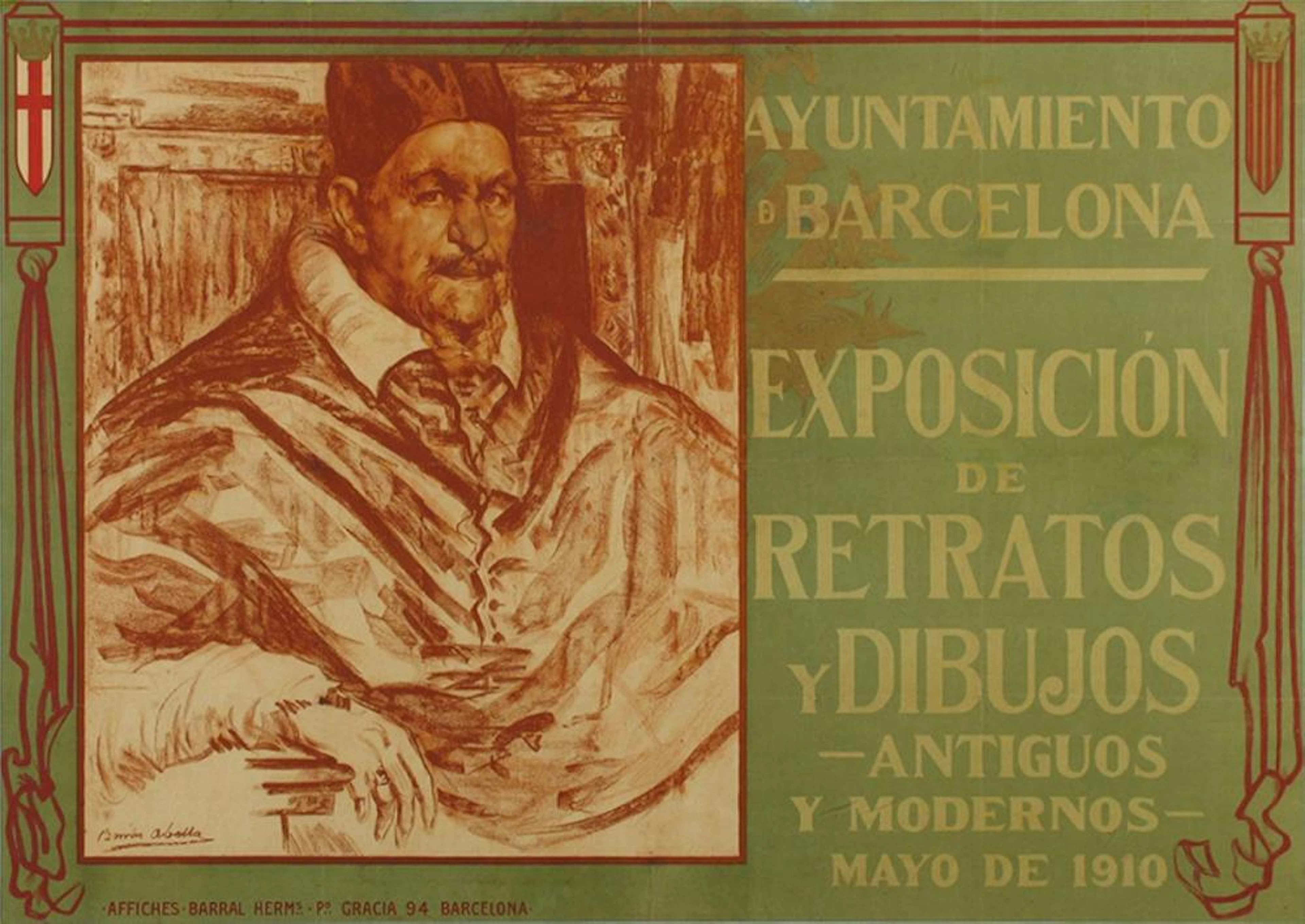 1910. CARTEL: BORRAS ABELLA: BARCELONA, EXPOSICION?