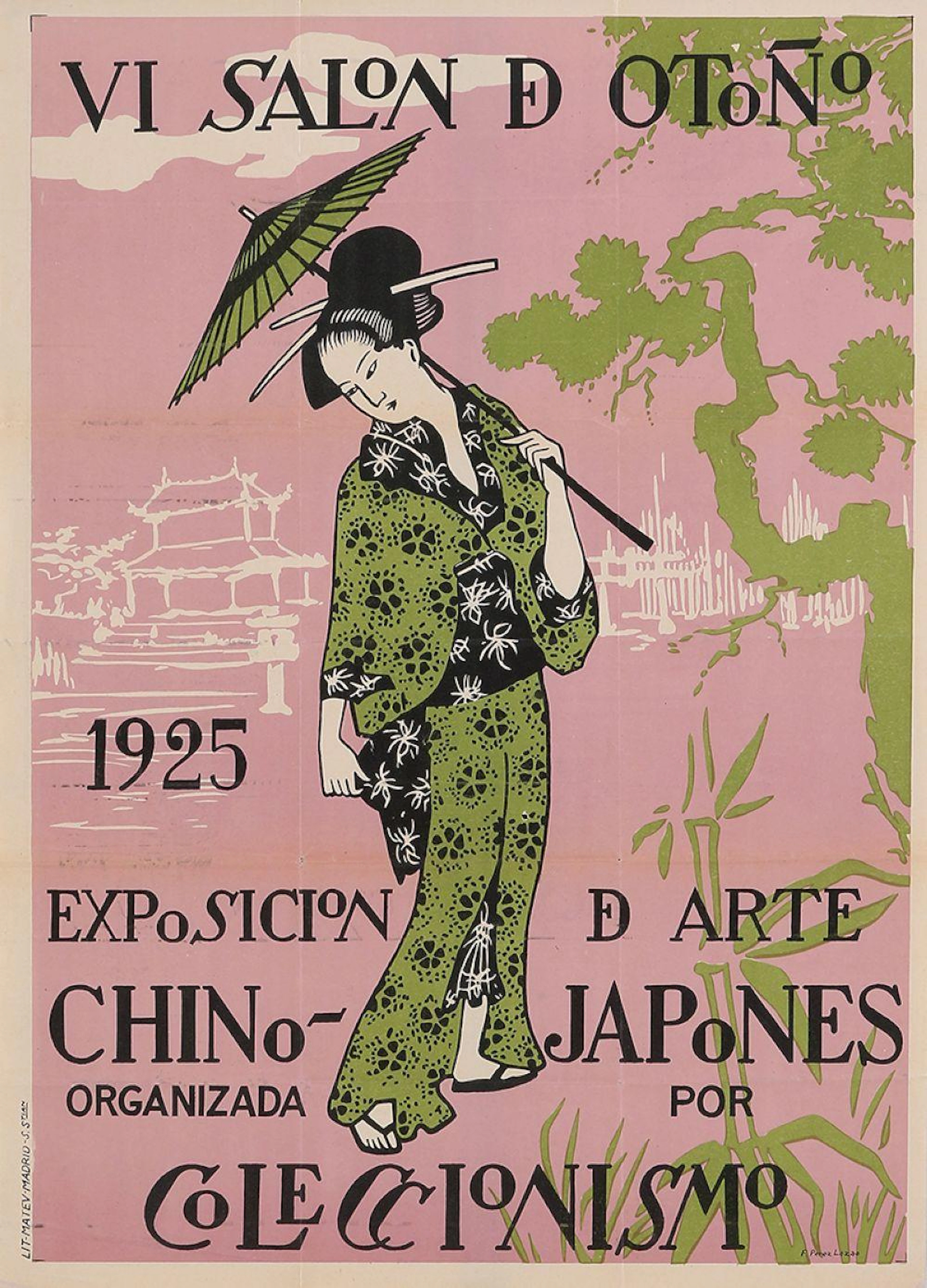 1925. CARTEL: PEREZ LOZAO, F.: VI SALON DE OTOÑO .?