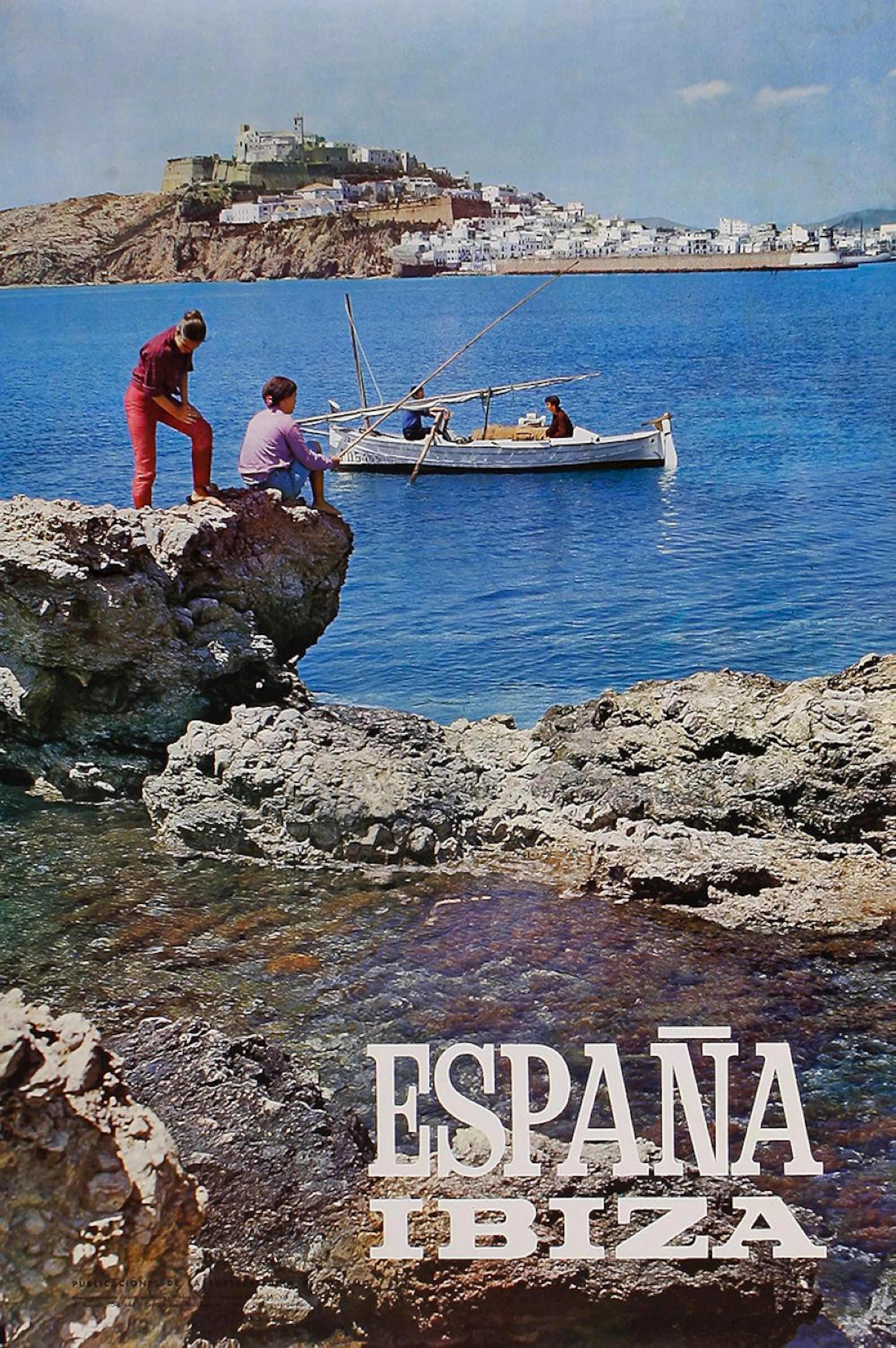1980 ca. CARTEL: ESPAÑA IBIZA. Publicaciones de la?