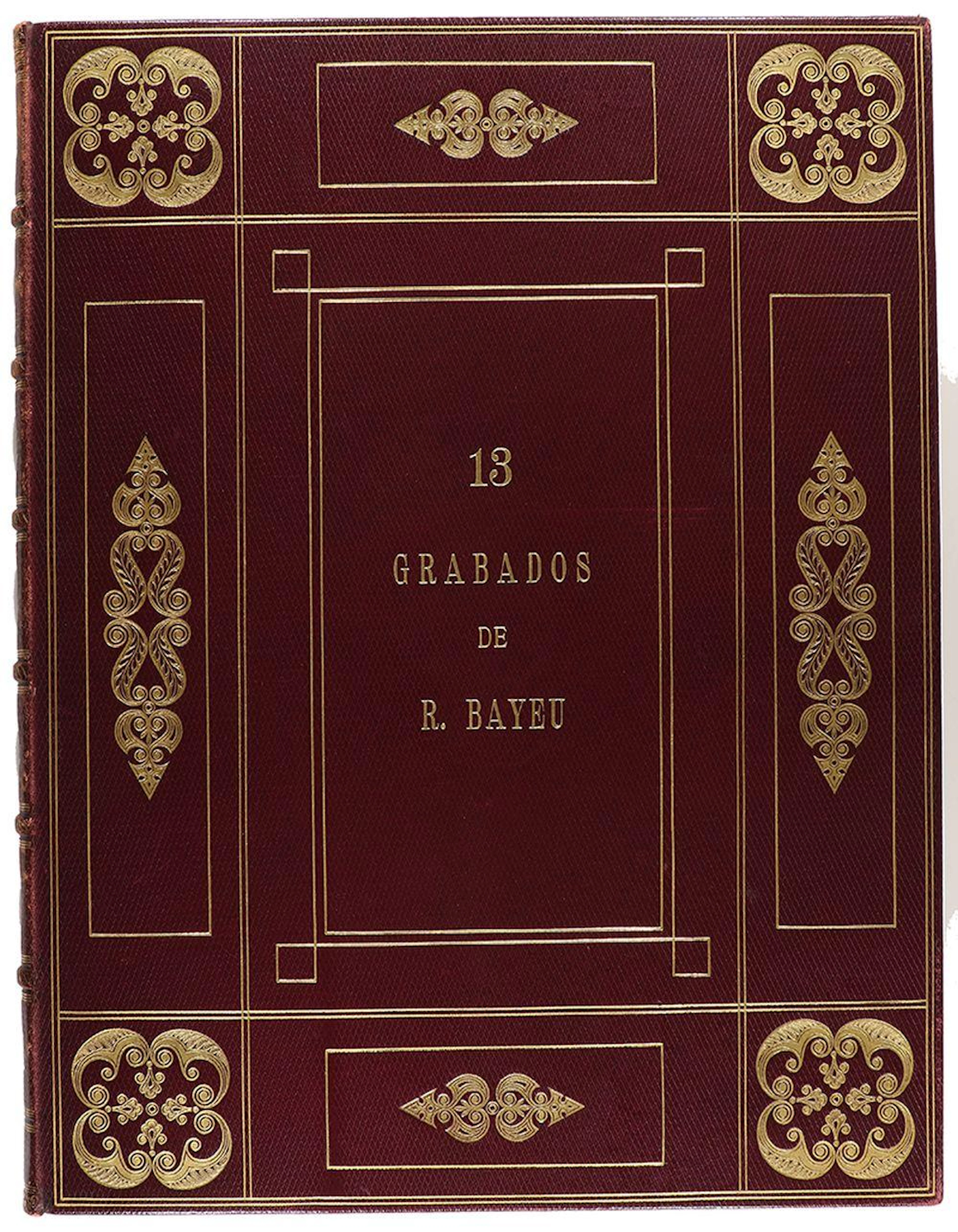 s. XIX. GRABADO: (ARTE-ENCUADERNACIÓN). BAYEU, R.:?