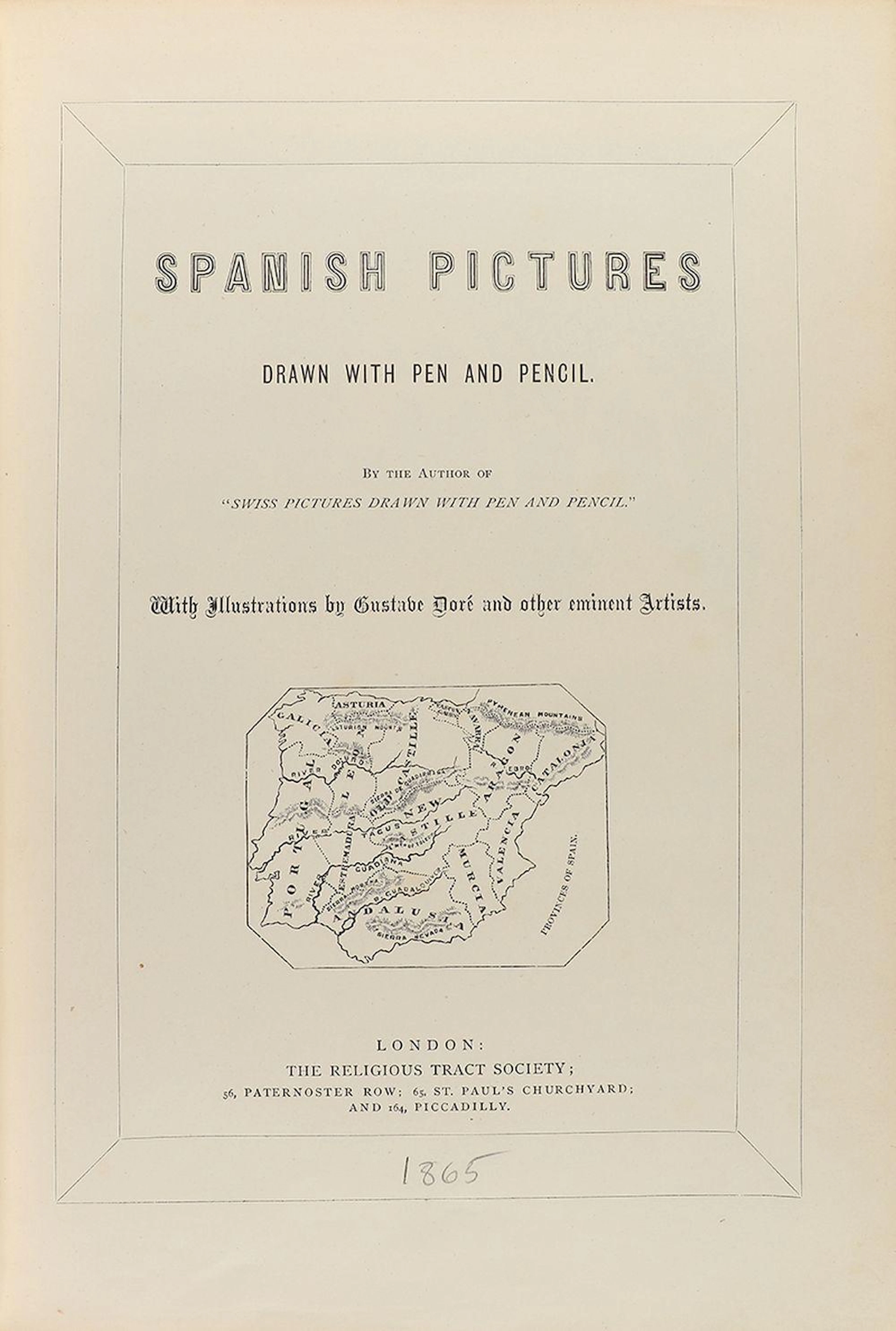 1865. LIBRO: (VIAJES-ESPAÑA). MANNING, SAMUEL; DOR?