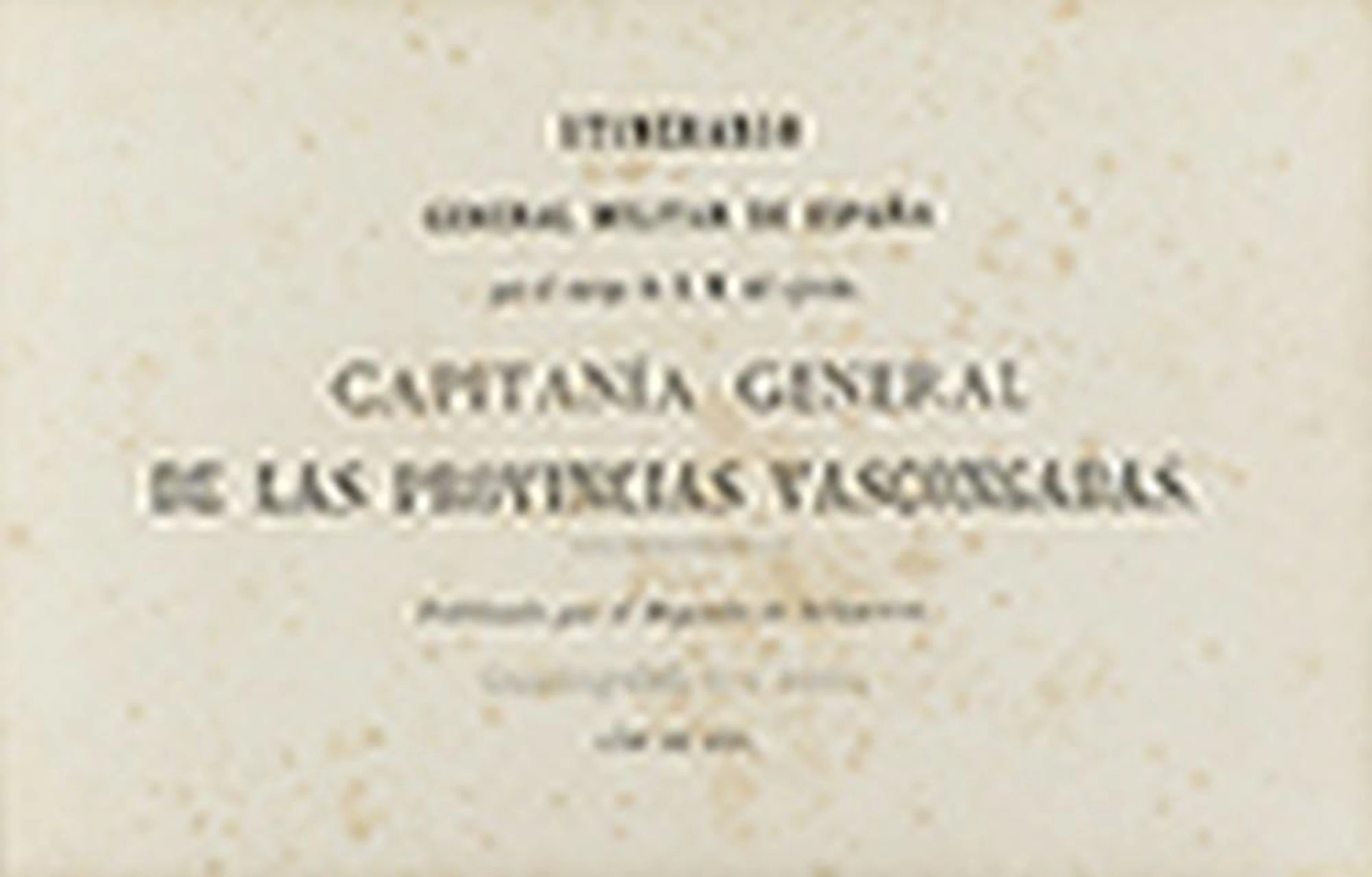 1870. MAPA: (ITINERARIO-PAÍS VASCO)