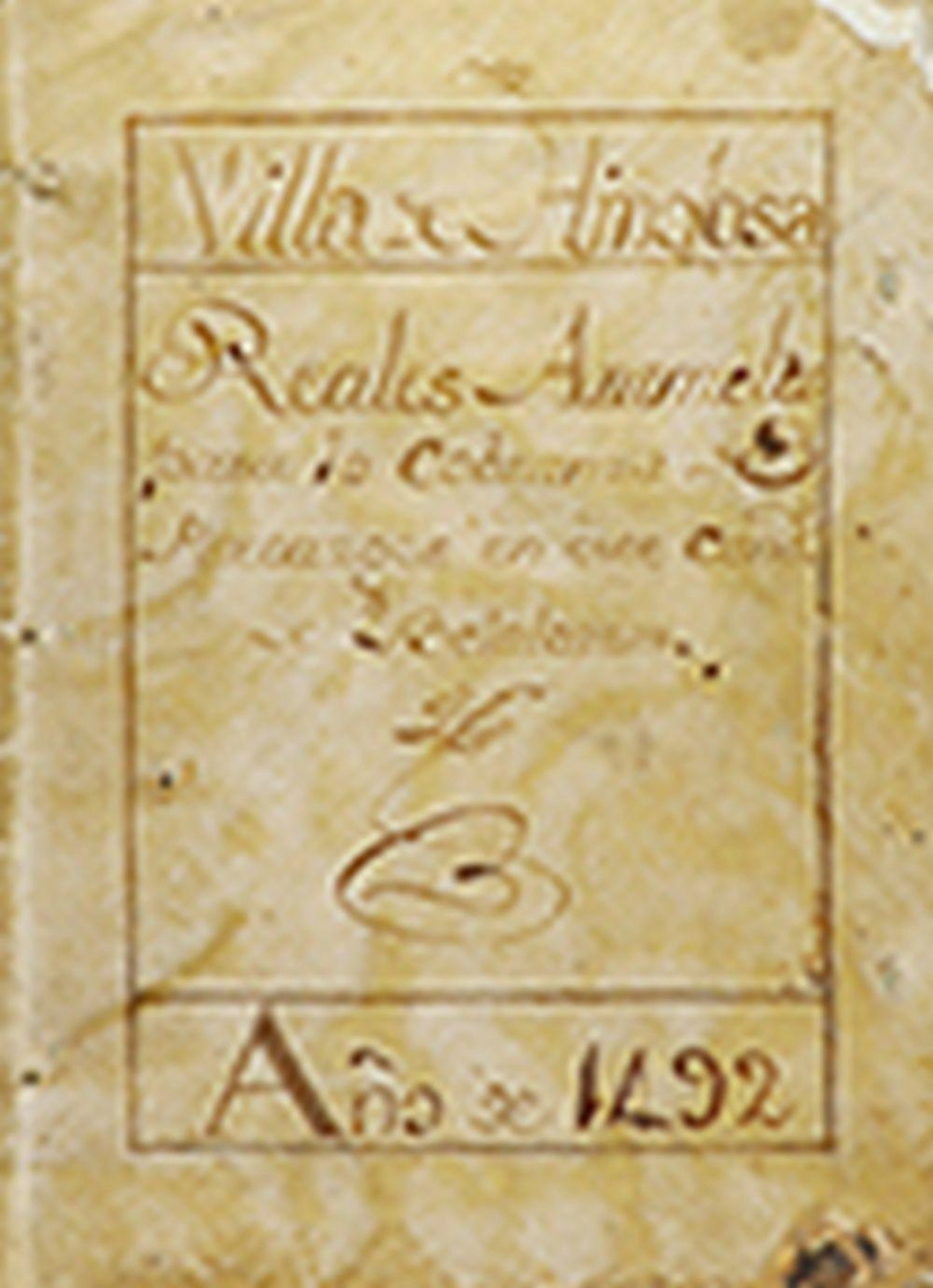 1500 ca. MANUSCRITO: (ARANCELES-BENALCÁZAR)