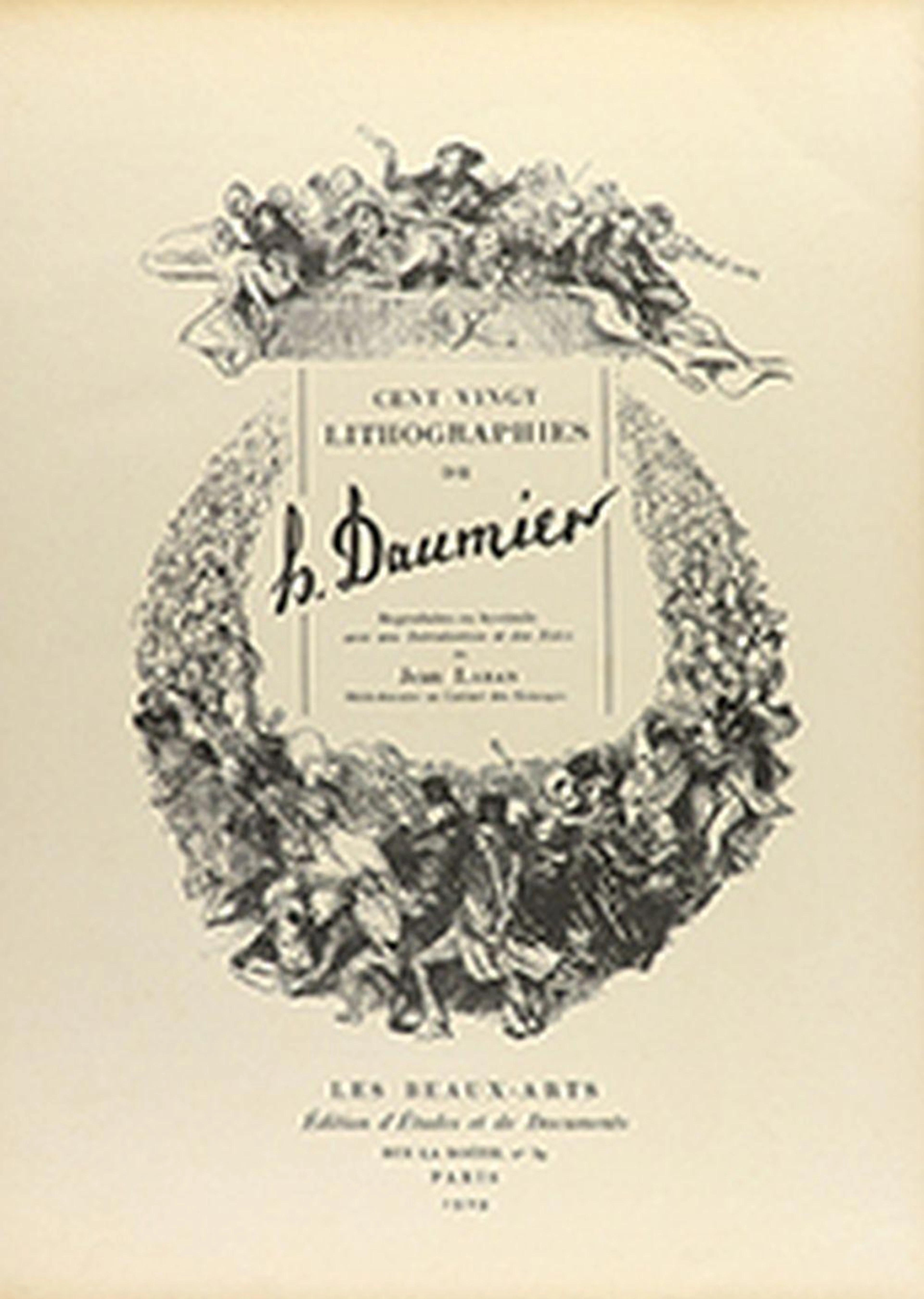1929. LIBRO: (SATÍRICO). DAUMIER, [HONORÉ]: CENT VINGT LITHOGRAPHIES DE DAU