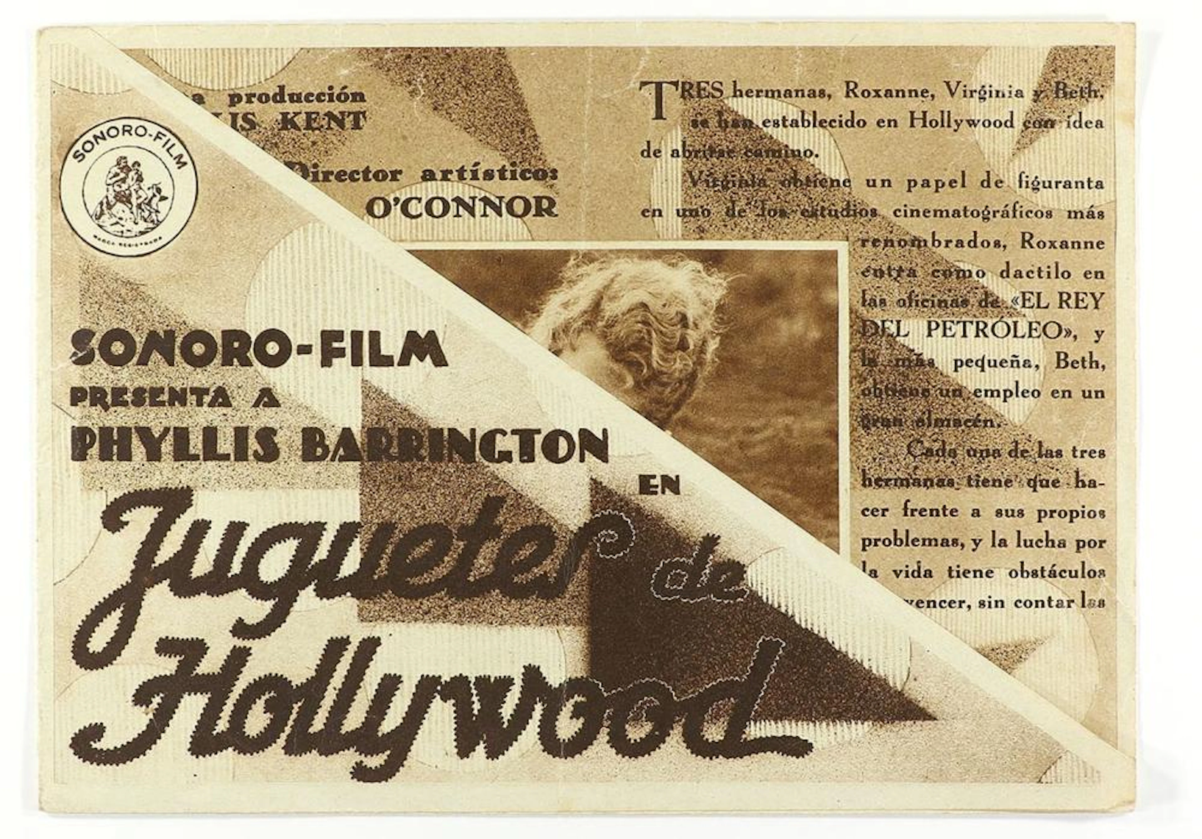 1930. PROGRAMA DE MANO: JUGUETES DE HOLLYWOOD