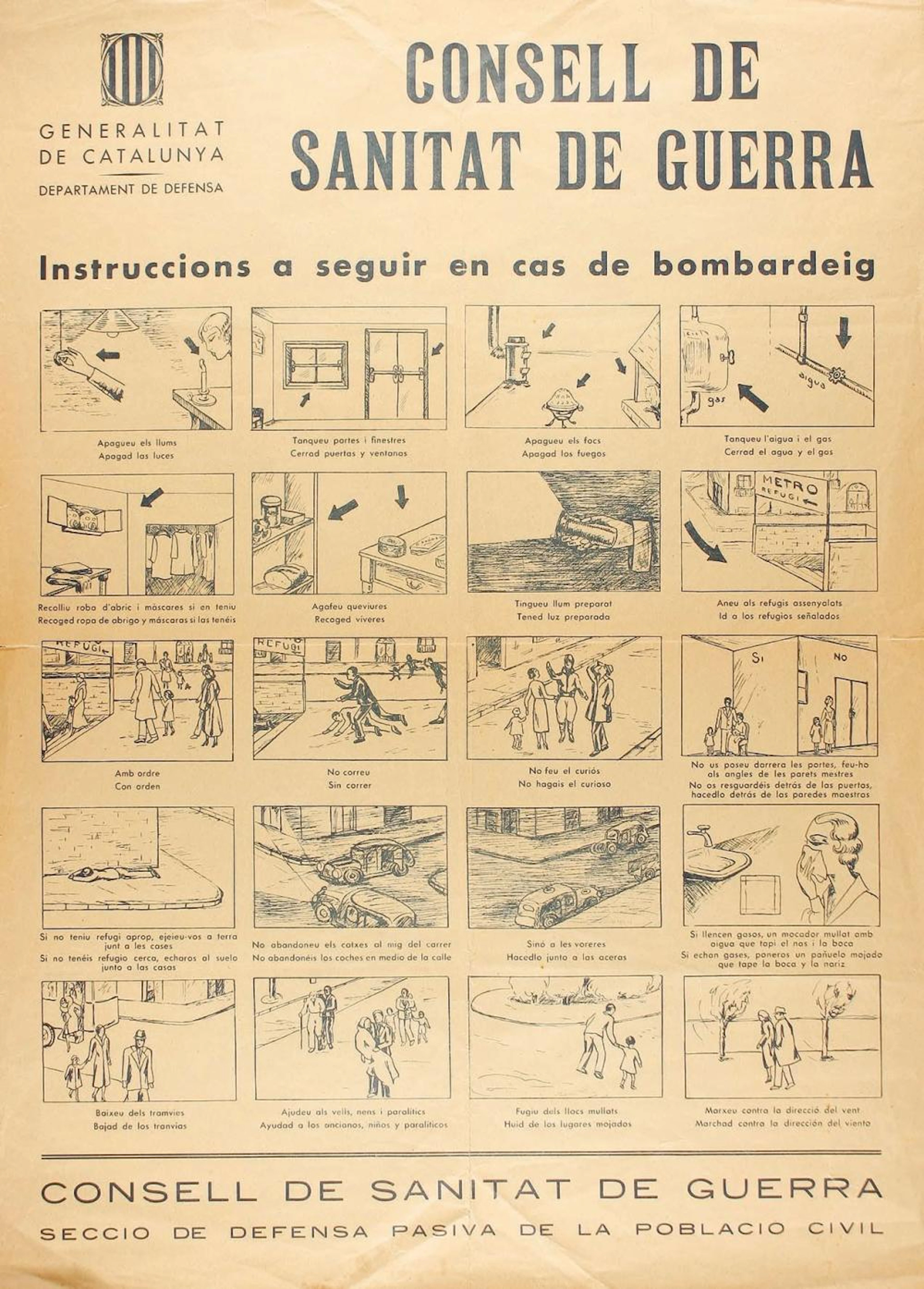 1937 ca. CARTEL: (GUERRA CIVIL). GENERALITAT DE CA?