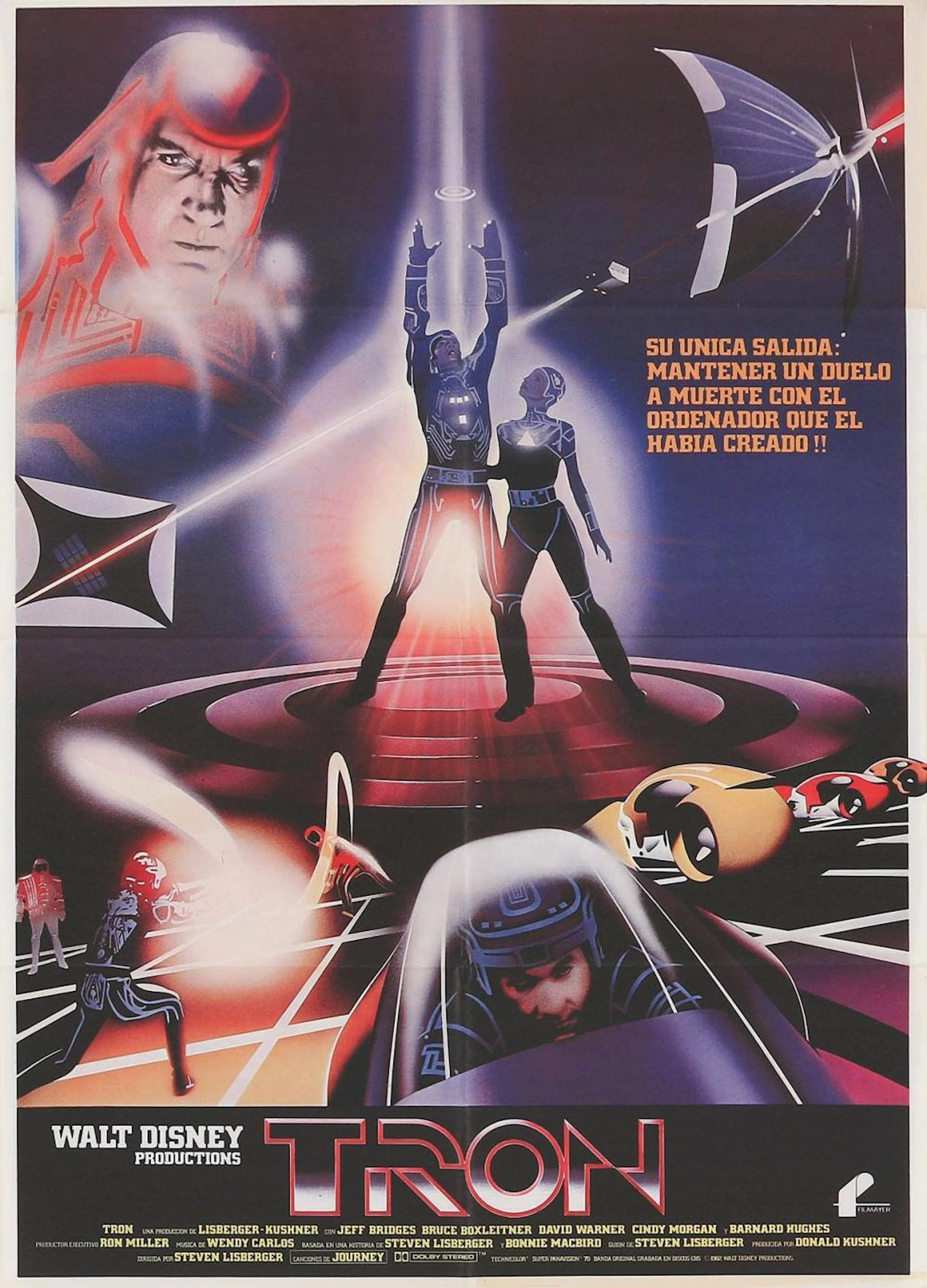 1982. CARTEL: (CINE-CIENCIA FICCIÓN). TRON. Offset?