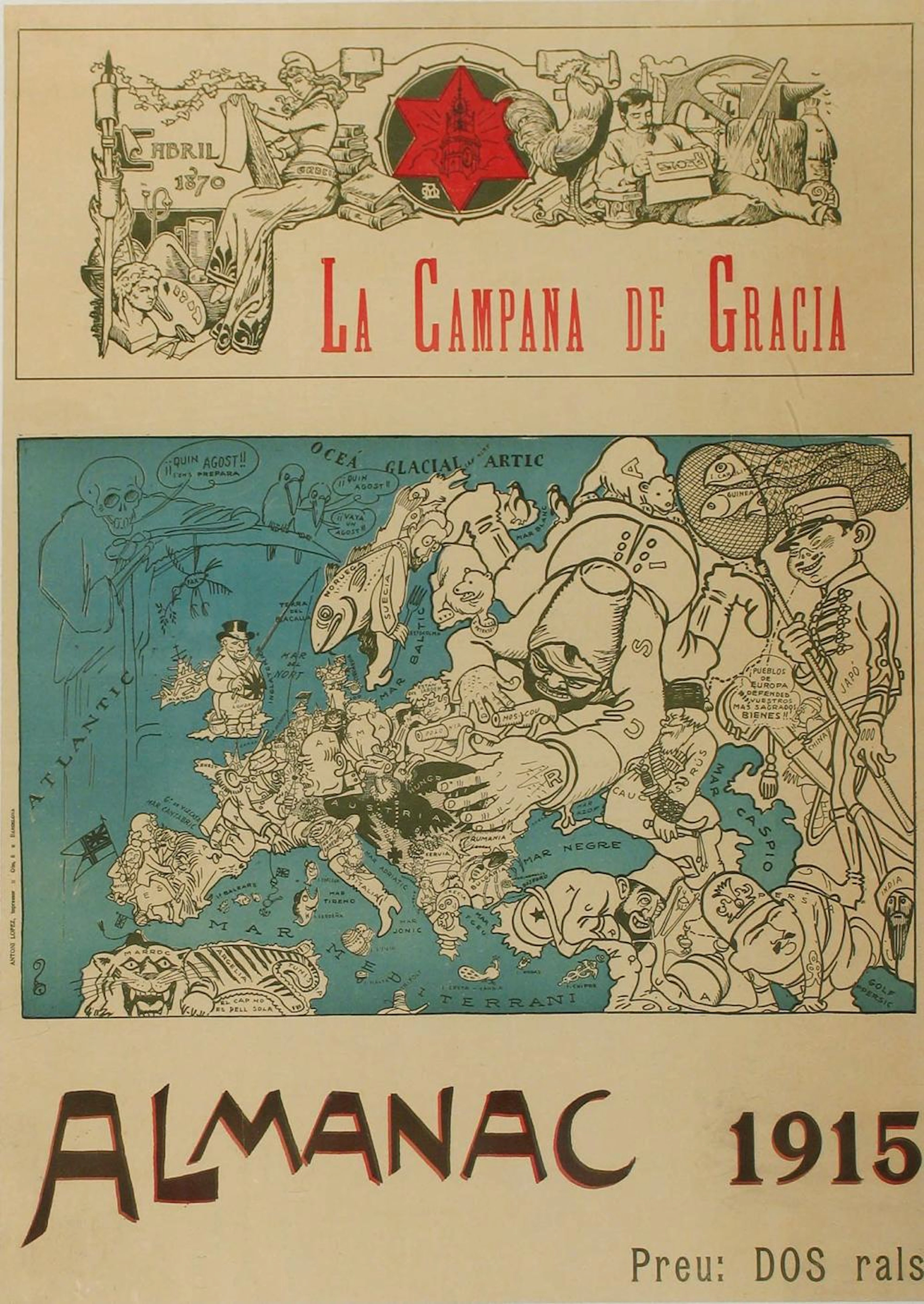 1915. CARTEL: MESTRES, A.; PICAROL: LA CAMPANA DE ?