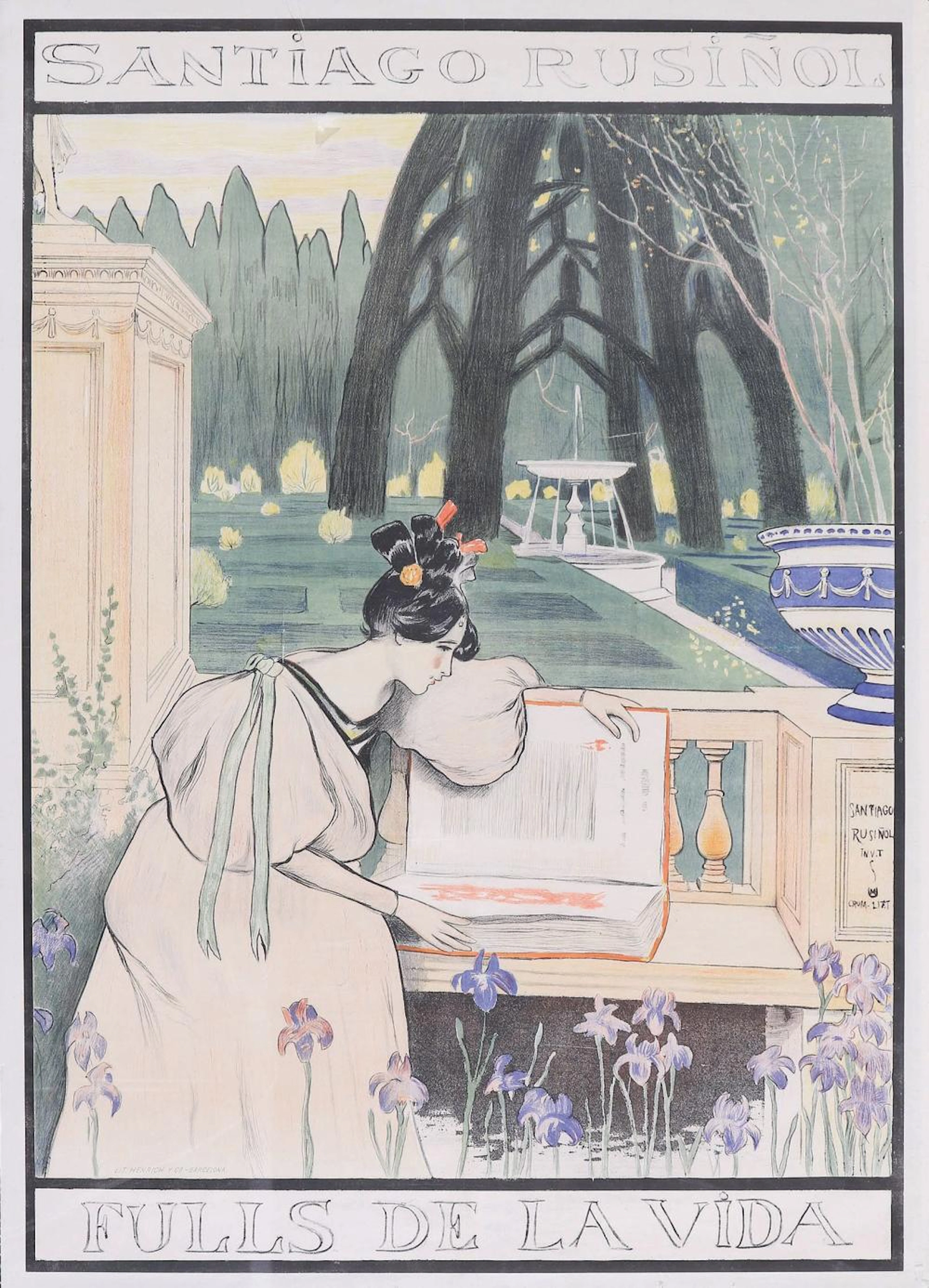 1900 ca. CARTEL: RUSIÑOL Y PRATS, (Santiago): FULL?