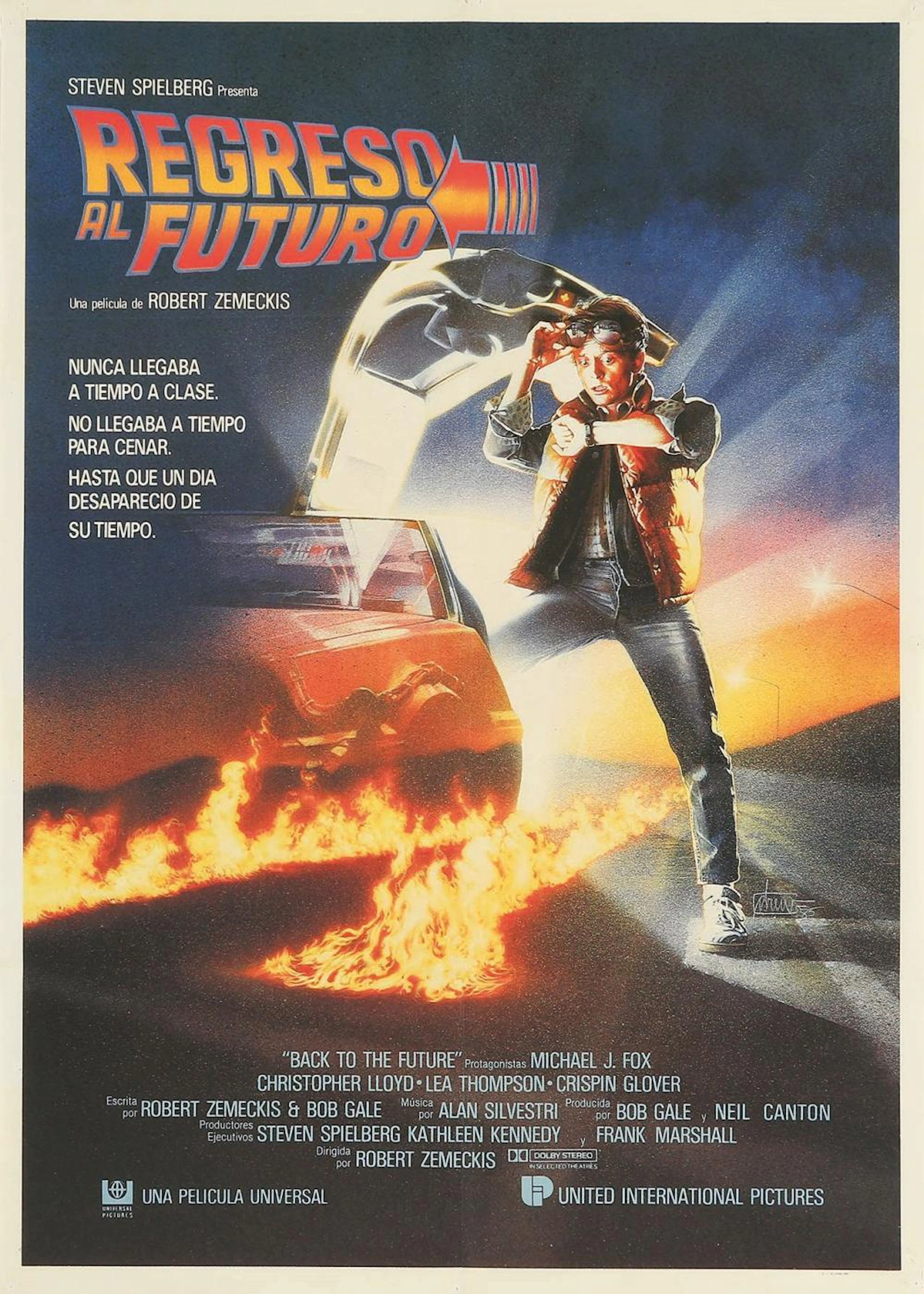 1985. CARTEL: (CINE). REGRESO AL FUTURO. BACK TO T?