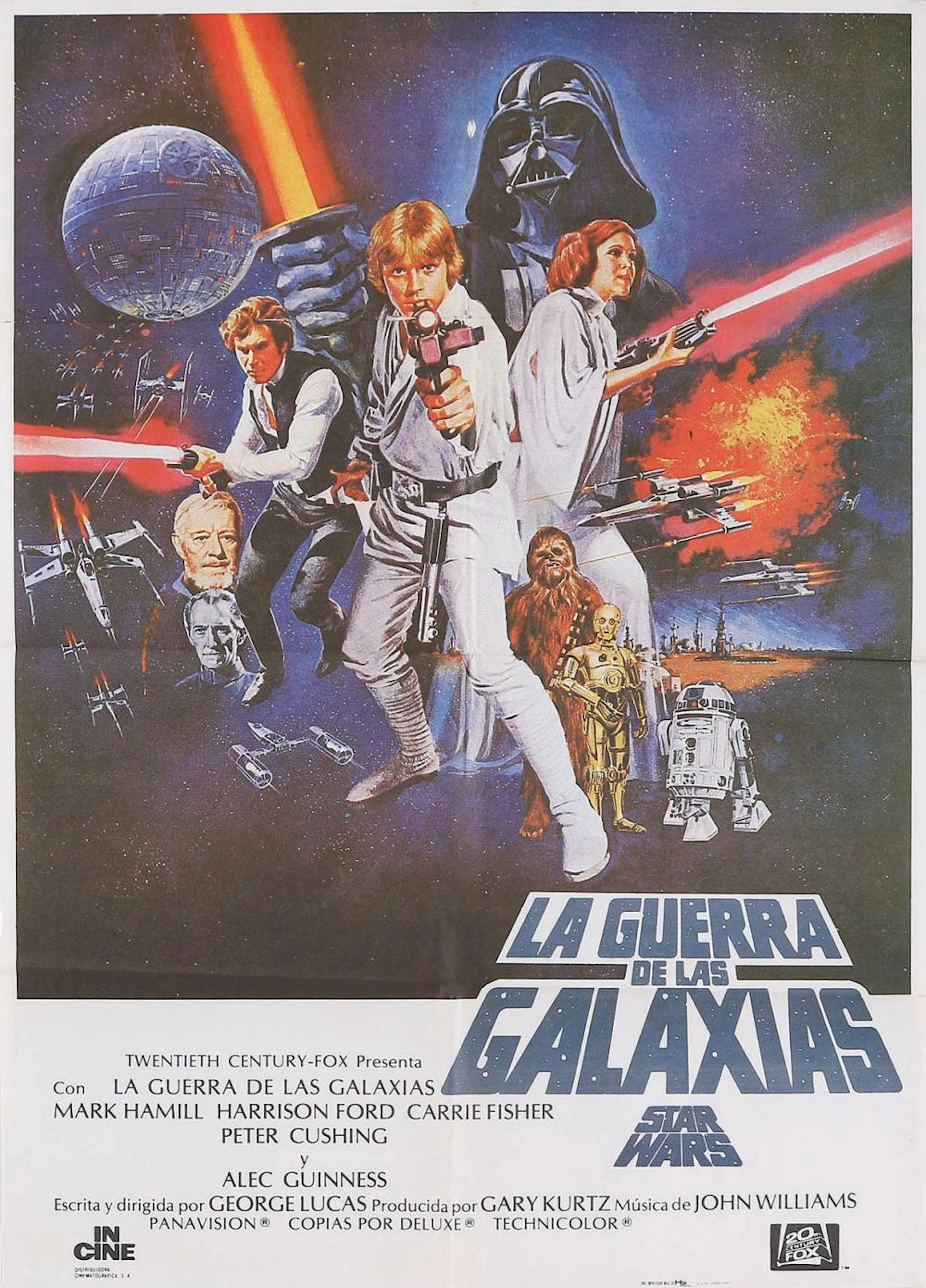 1980 ca. CARTEL: LA GUERRA DE LAS GALAXIAS. TRES C?