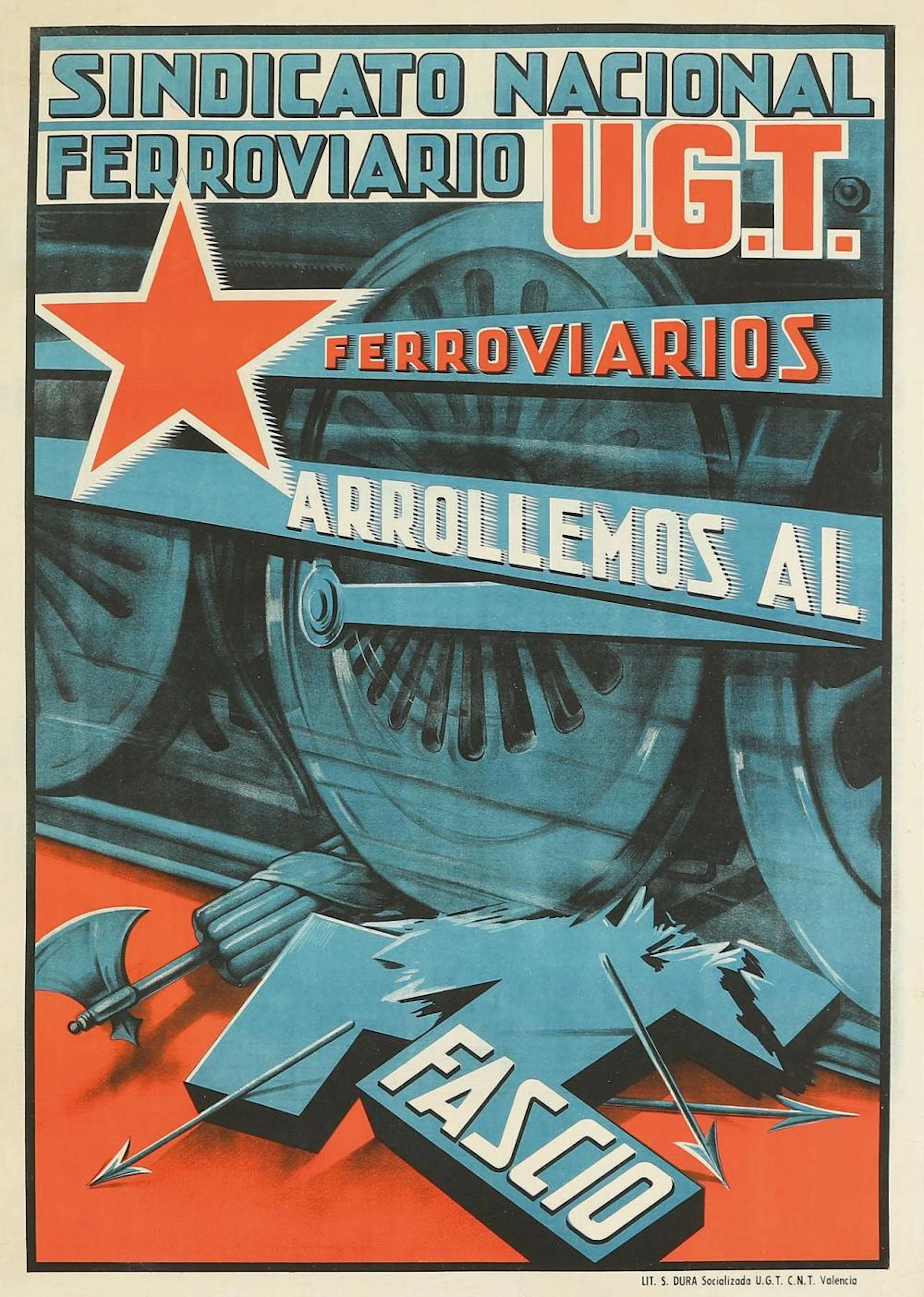 1937 ca. CARTEL: (GUERRA CIVIL). SINDICATO NACIONA?