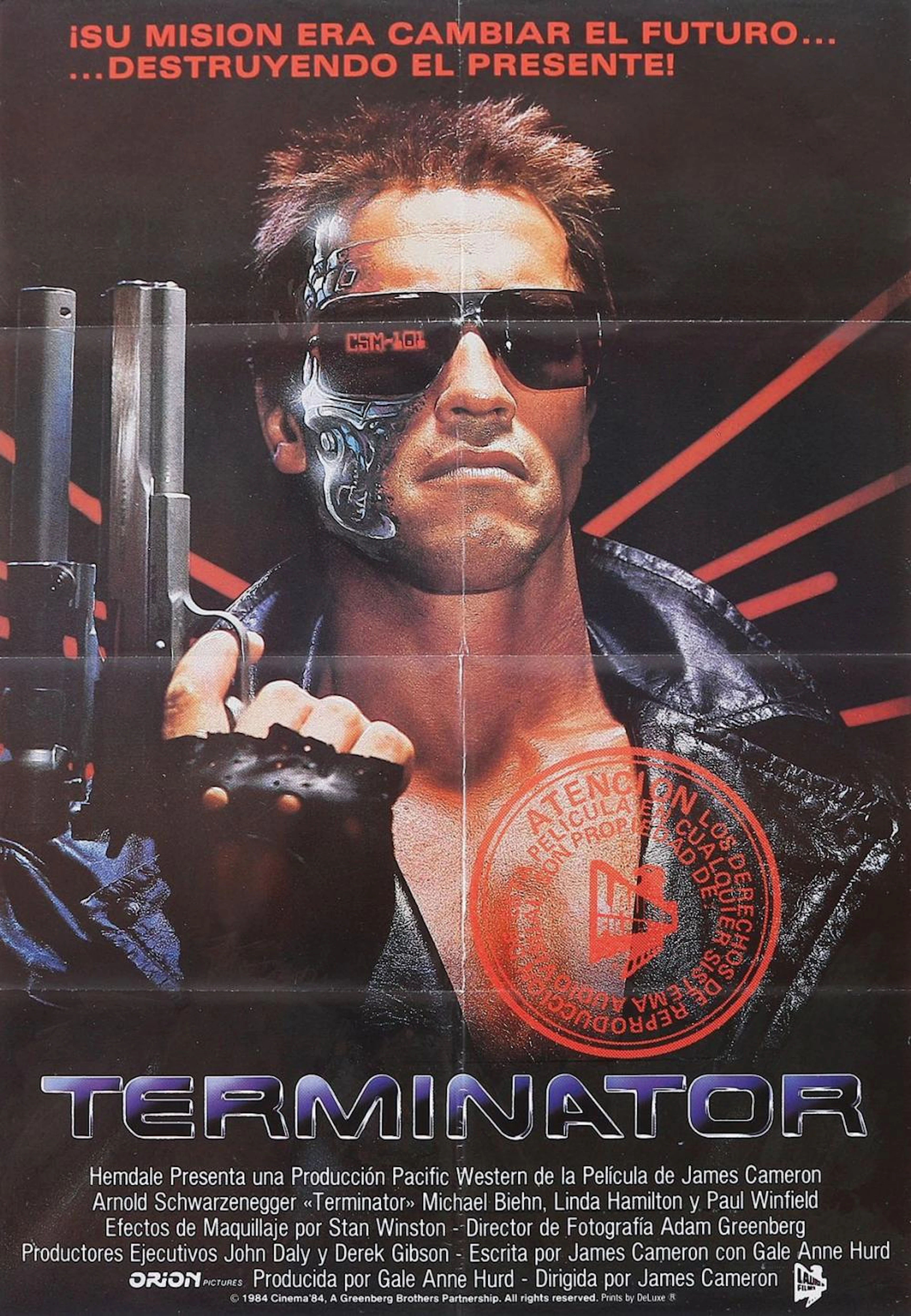 1984. CARTEL: (CINE-CIENCIA FICCIÓN). TERMINATOR. ?