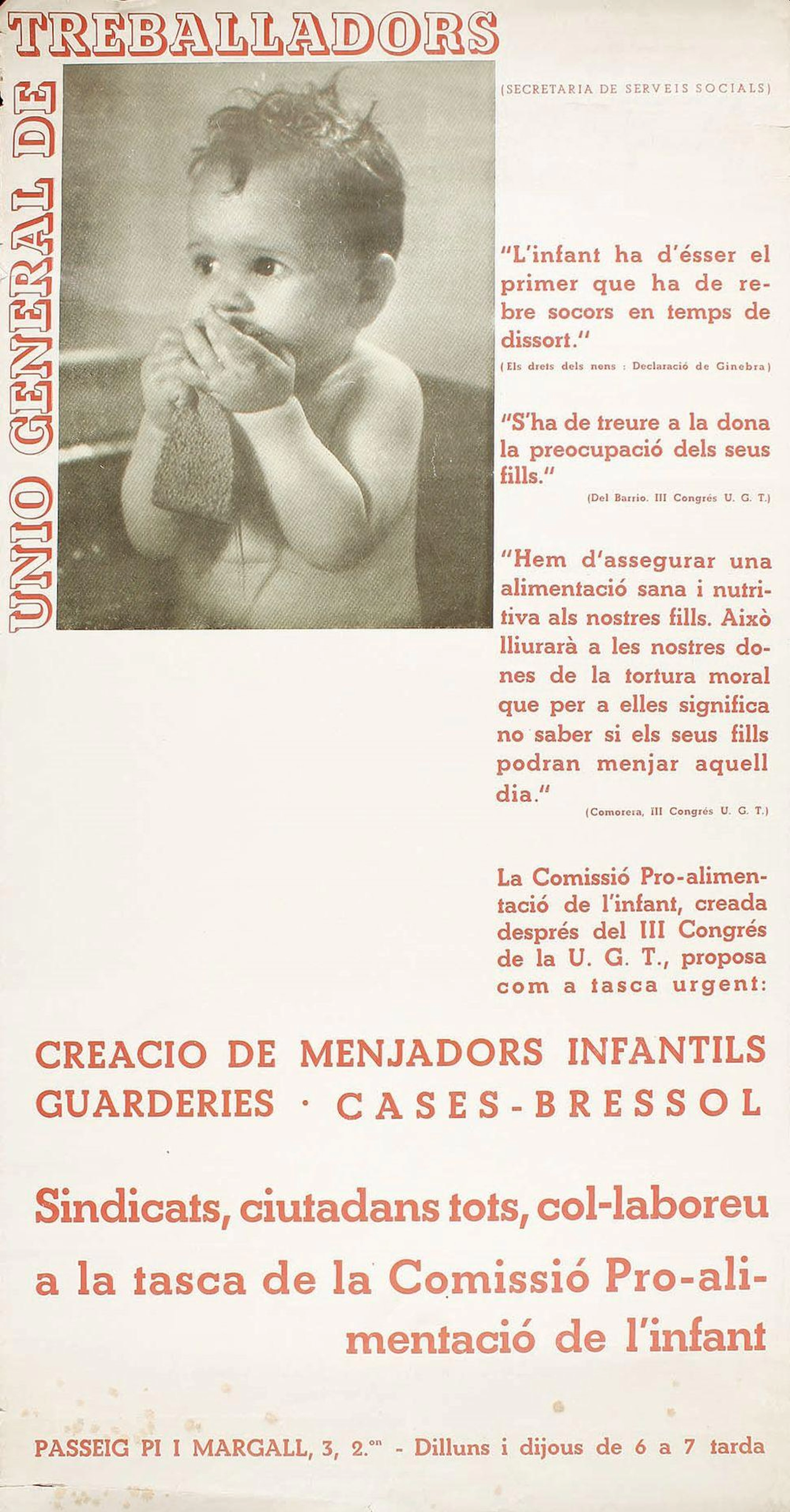 1938 ca. CARTEL: (GUERRA CIVIL). UNIÓ GENERAL DE T?